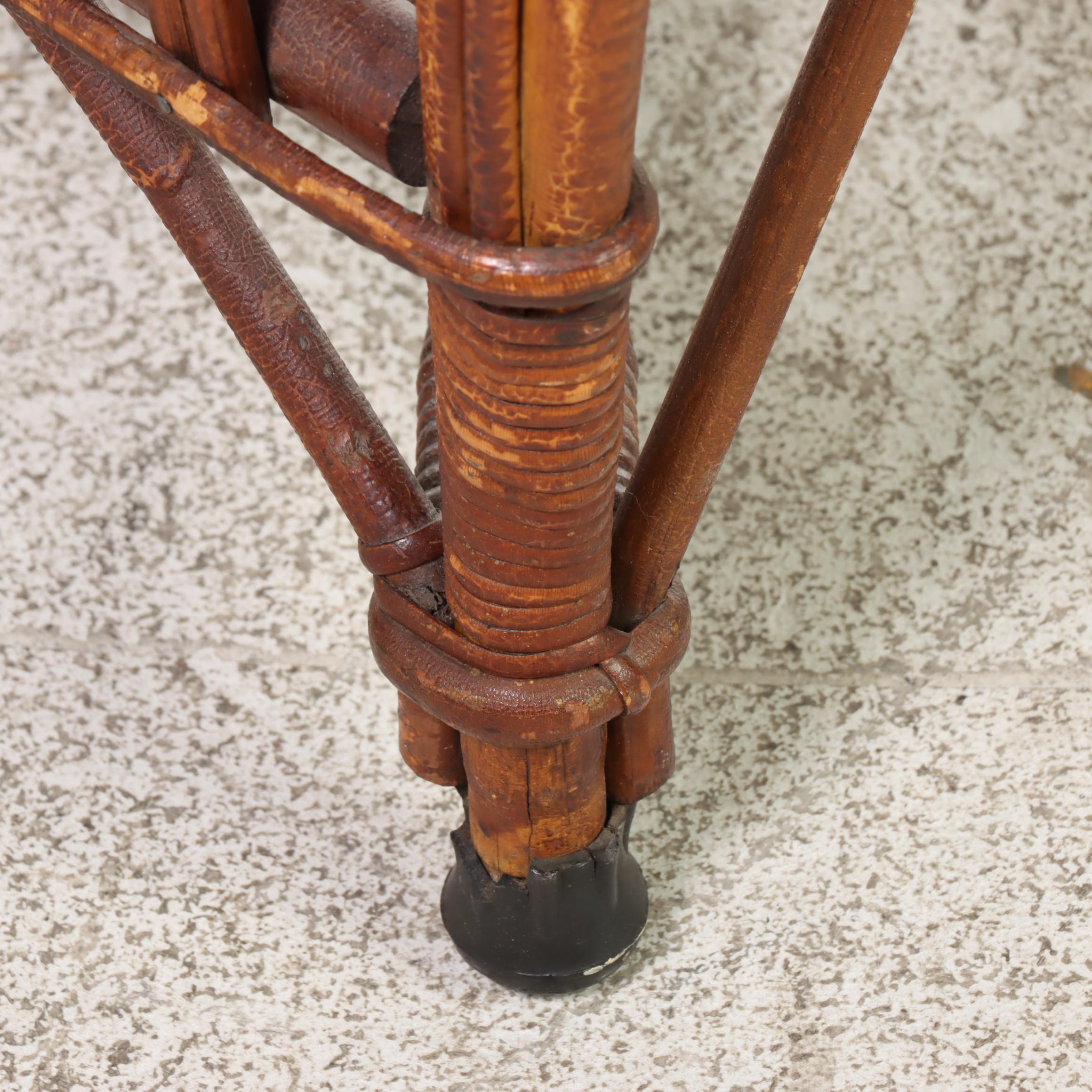 Rattan Patio Armchair, Mid to Late 20th Century