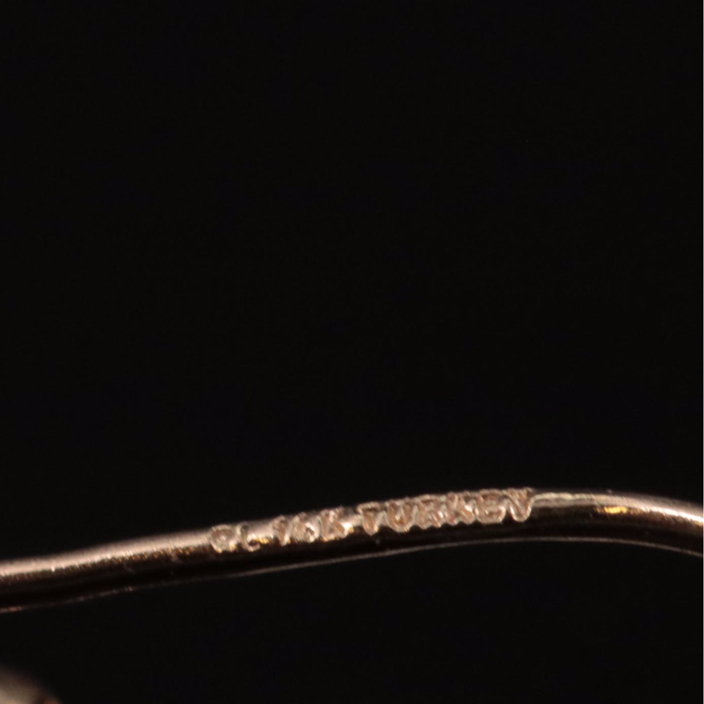 14K Colored Crosses Dangle Earrings