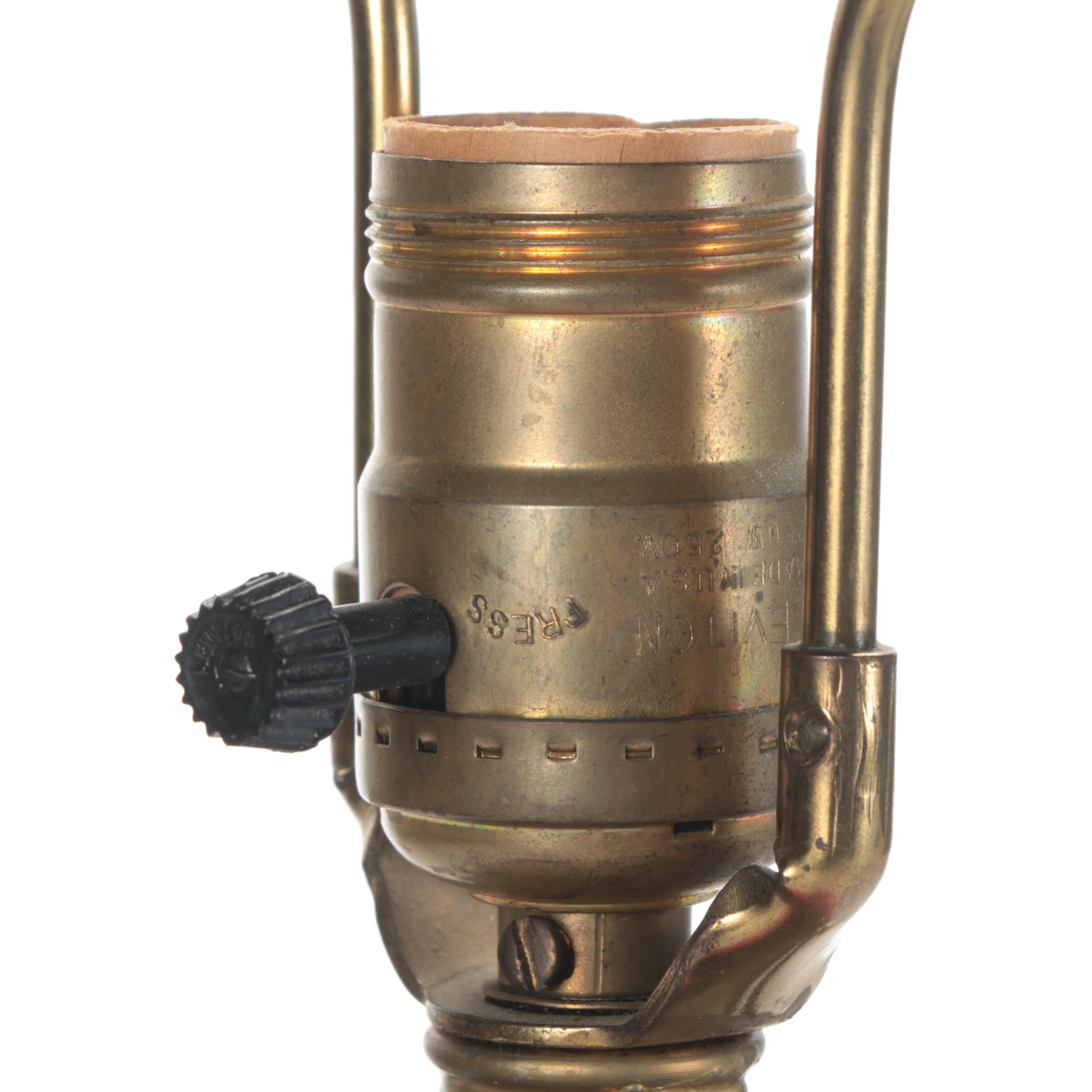 Victorian Columnated Quilted Ruby Glass Oil Lamp, Adapted With French Wiring