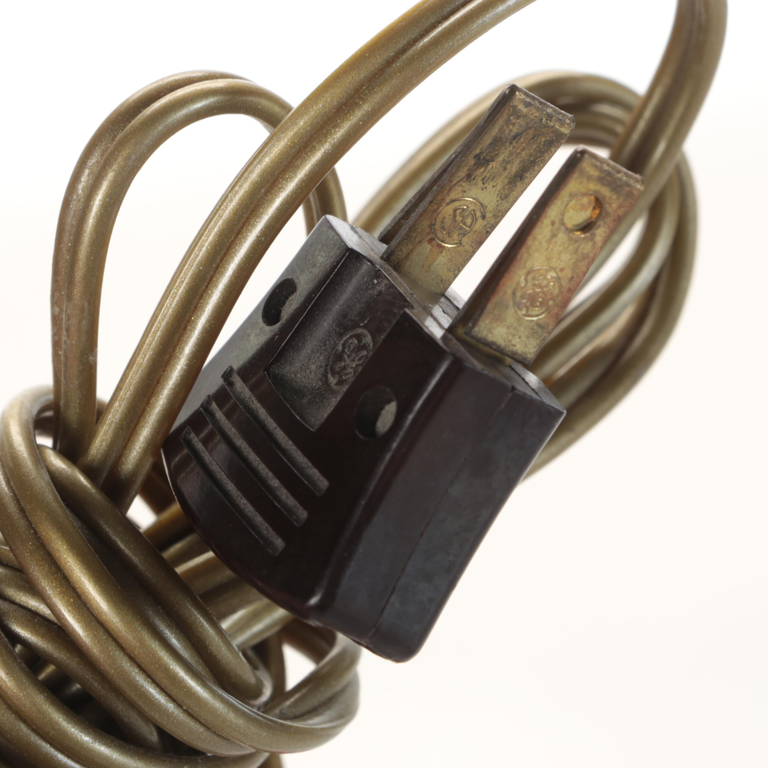 Victorian Columnated Quilted Ruby Glass Oil Lamp, Adapted With French Wiring