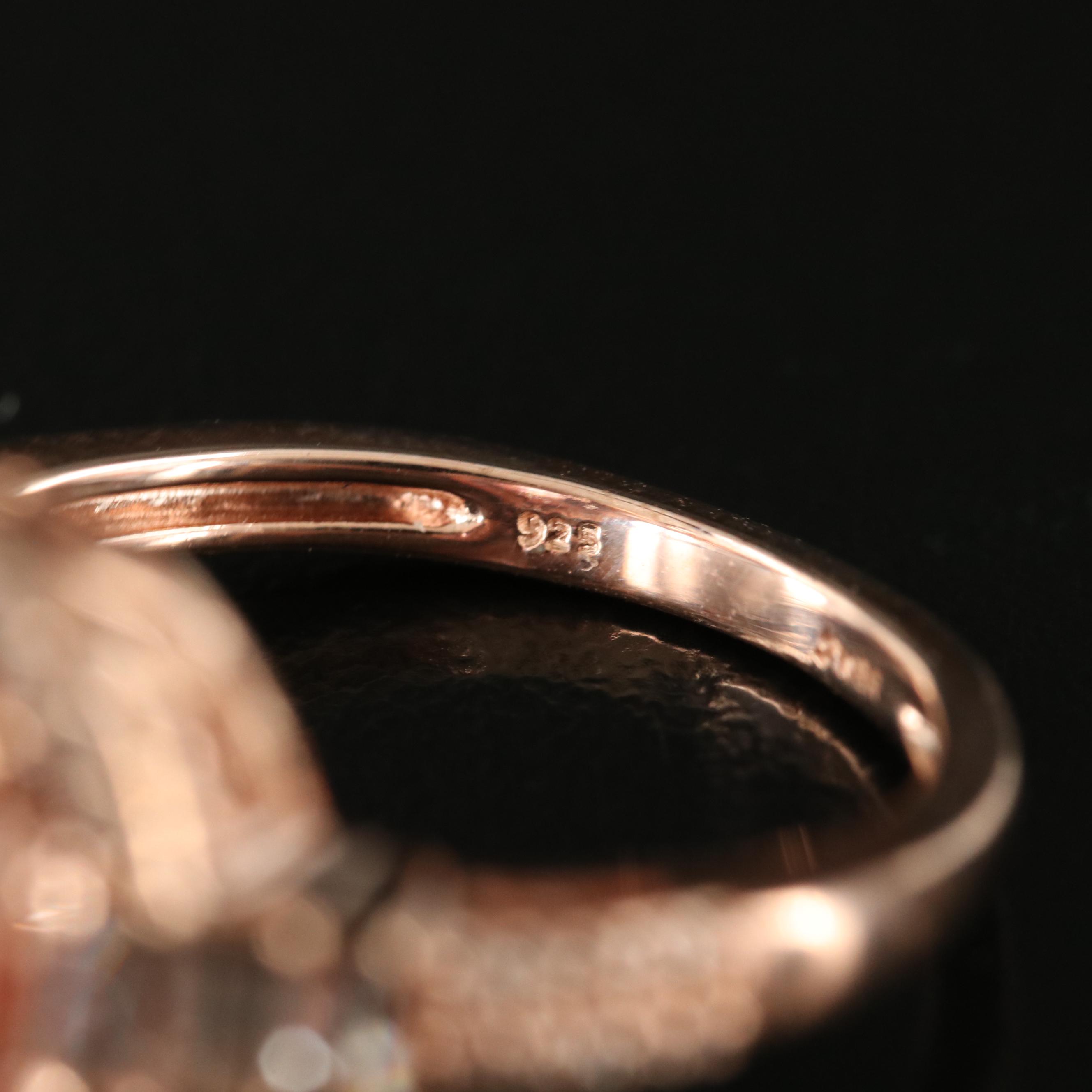 Sterling Sapphire and White Sapphire Ring