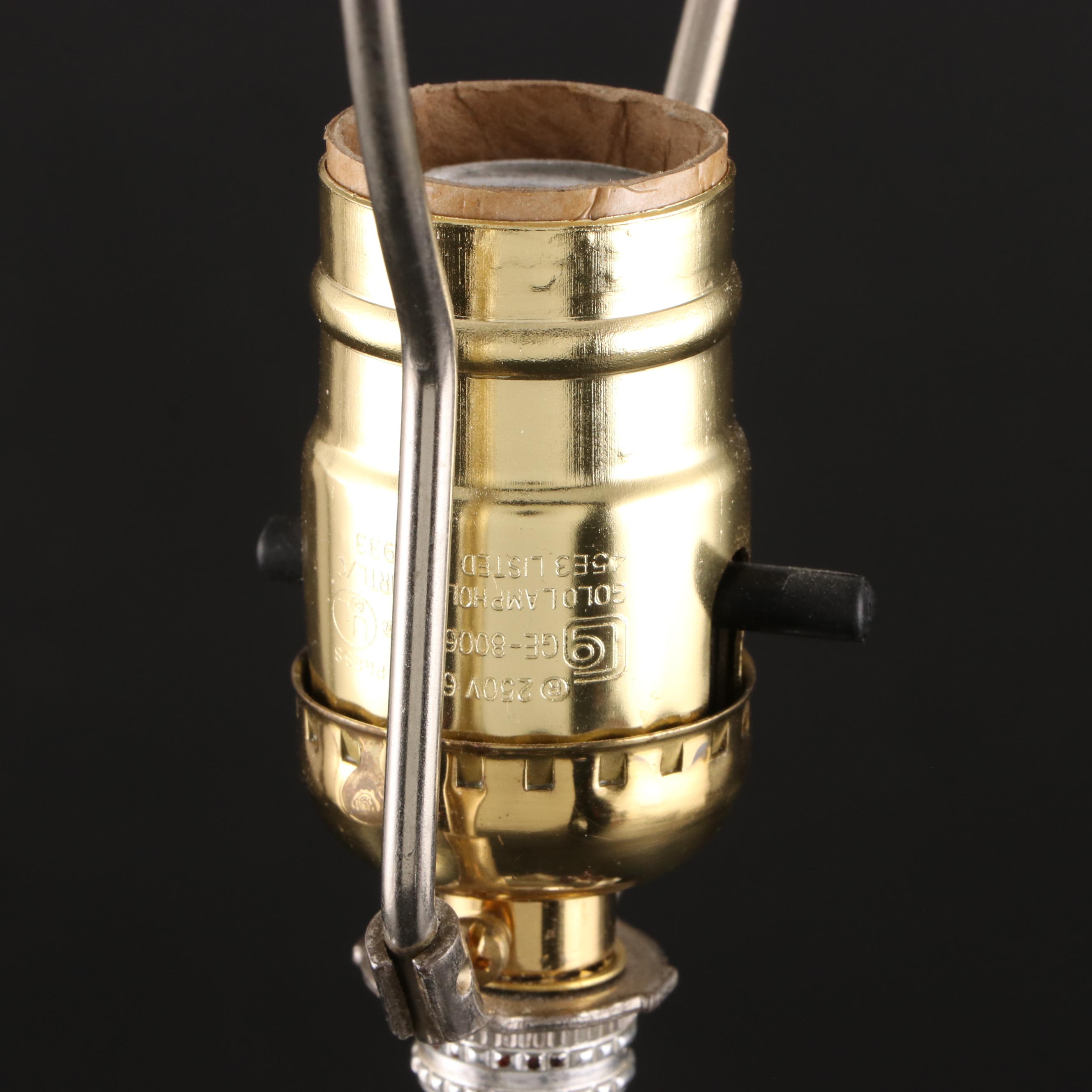 Facet Cut Stacked Glass Table Lamps, Mid to Late 20th Century