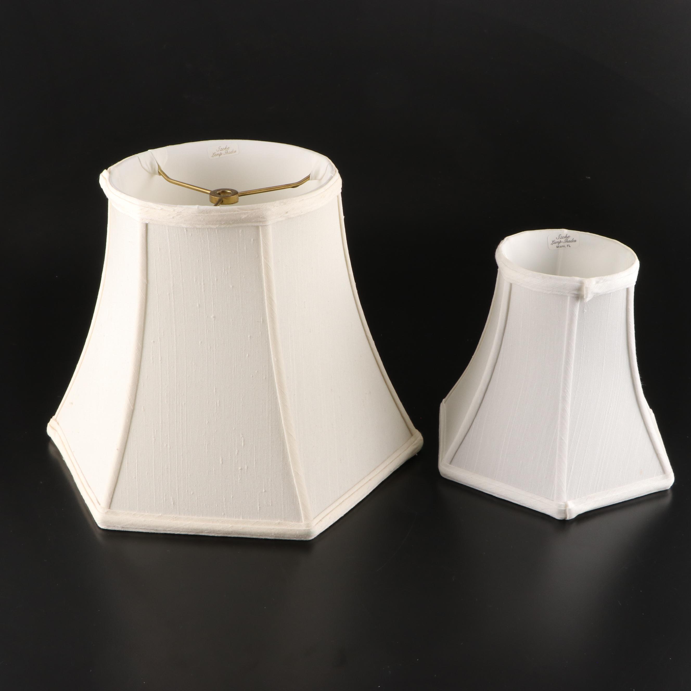 Facet Cut Stacked Glass Table Lamps, Mid to Late 20th Century