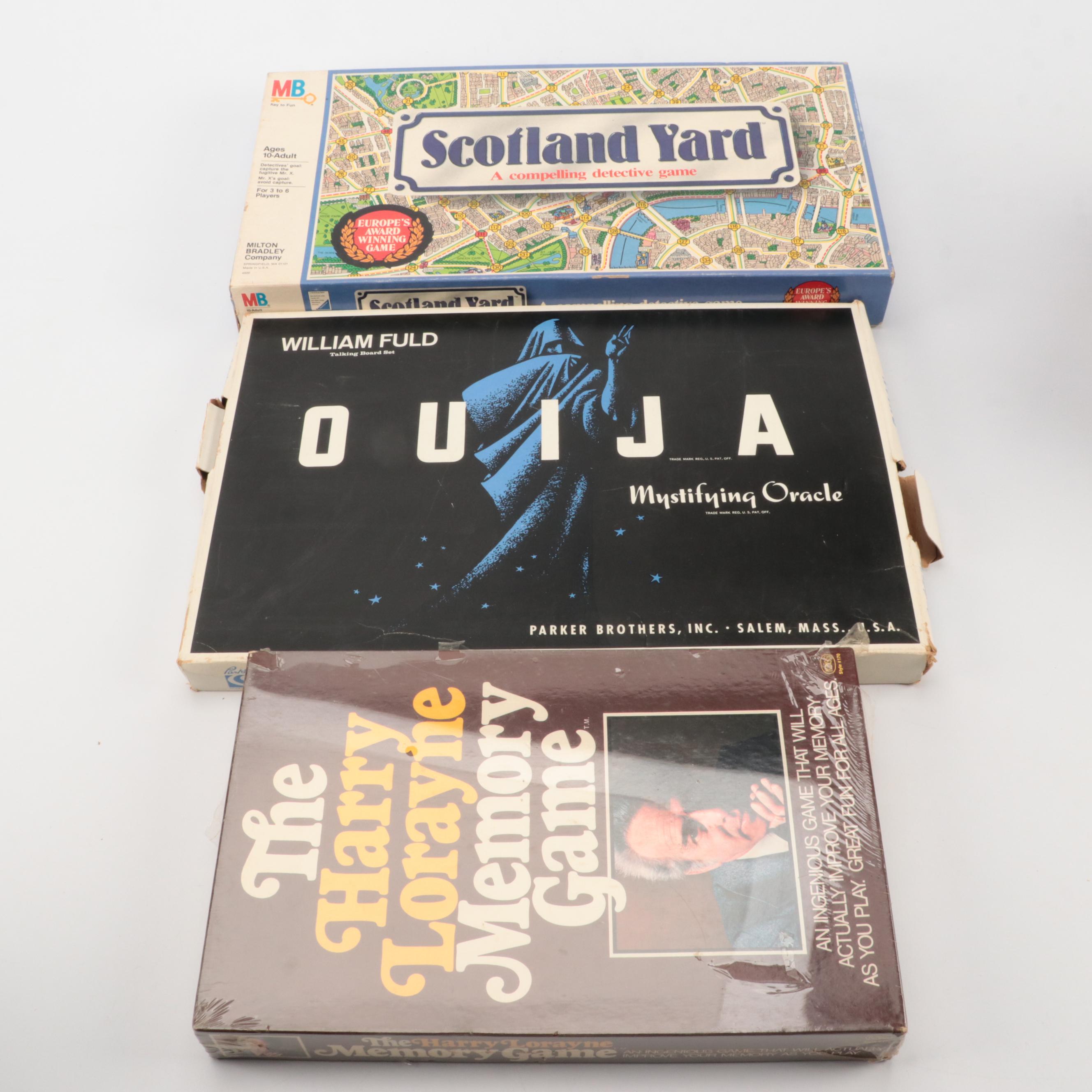 Ouija, Scotland Yard, Clue, and More Board Games, Late 20th Century