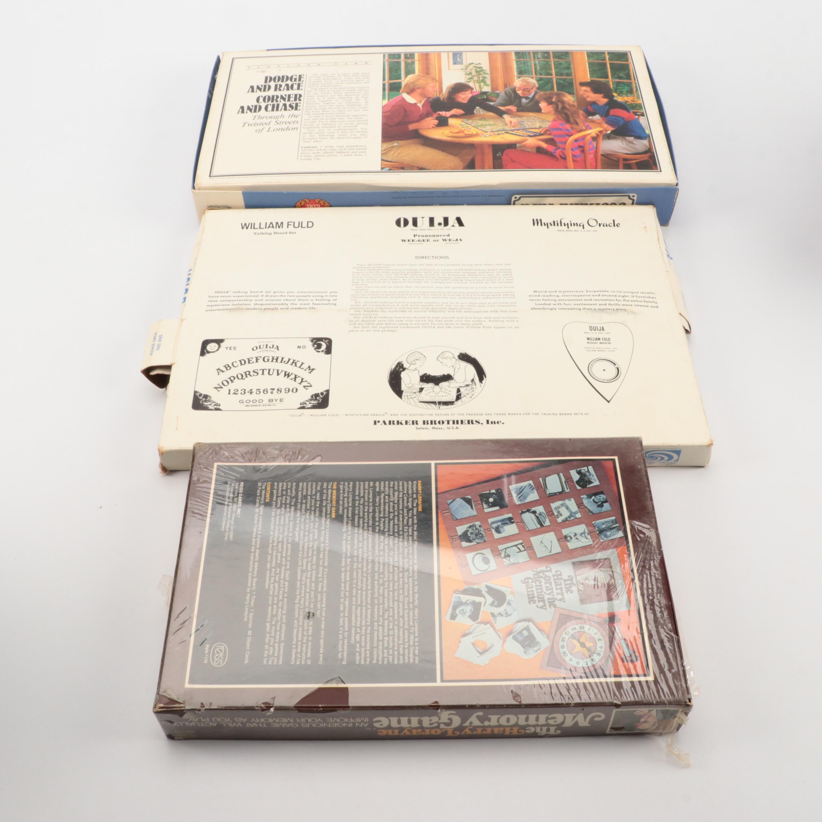 Ouija, Scotland Yard, Clue, and More Board Games, Late 20th Century