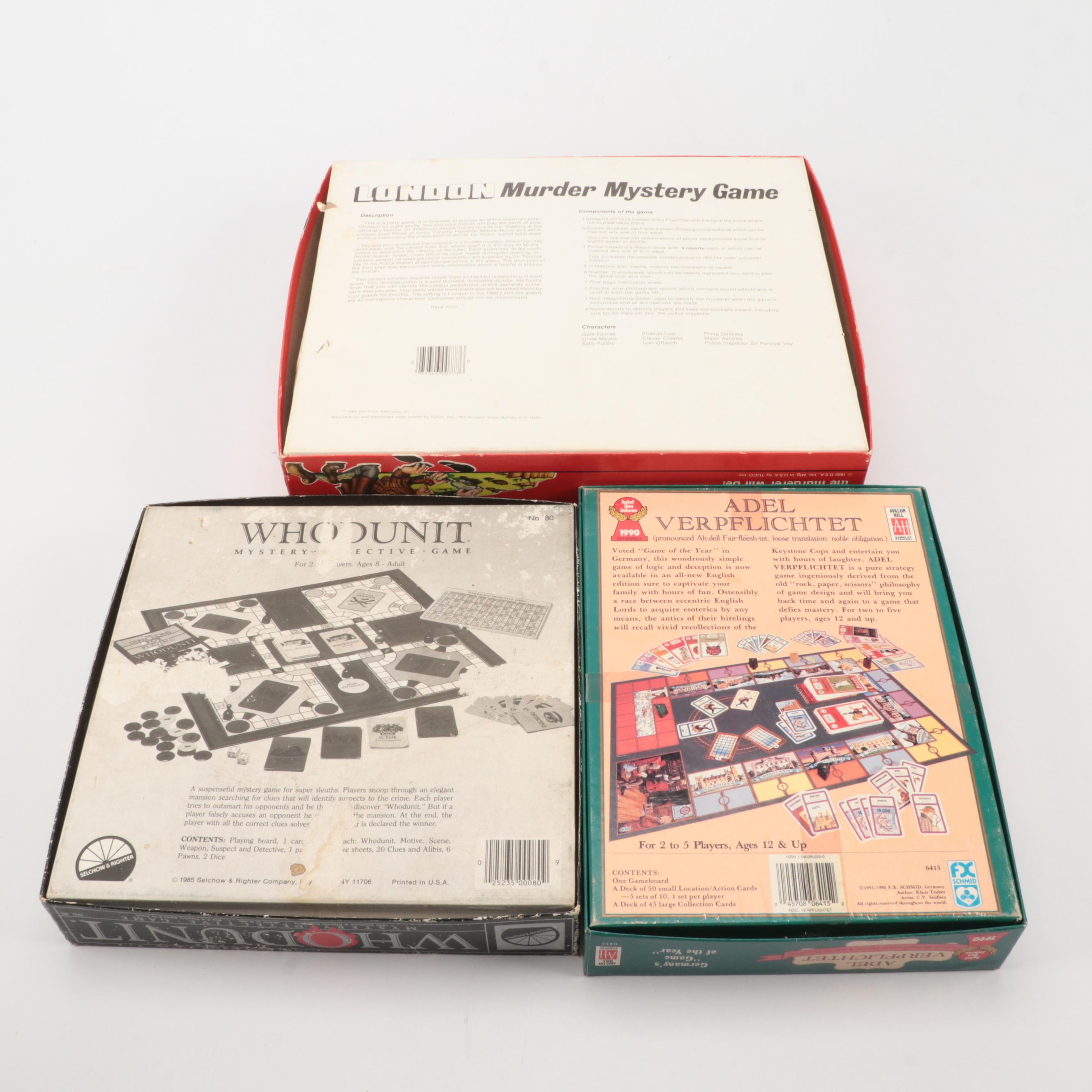 Ouija, Scotland Yard, Clue, and More Board Games, Late 20th Century