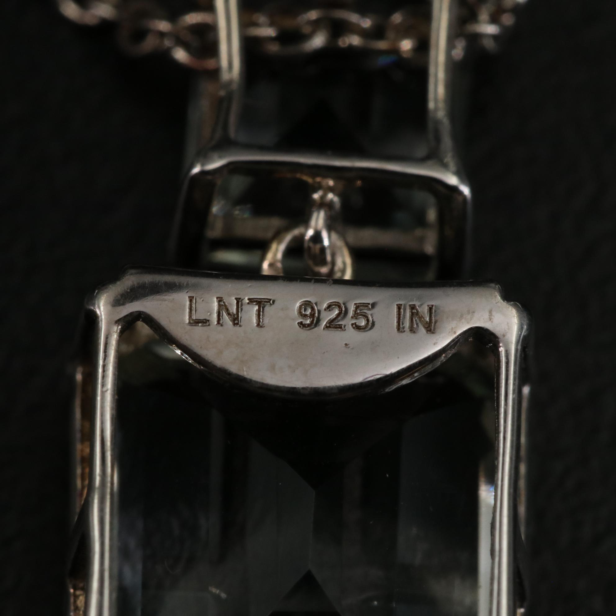 Sterling Prasiolite Pendant Necklace