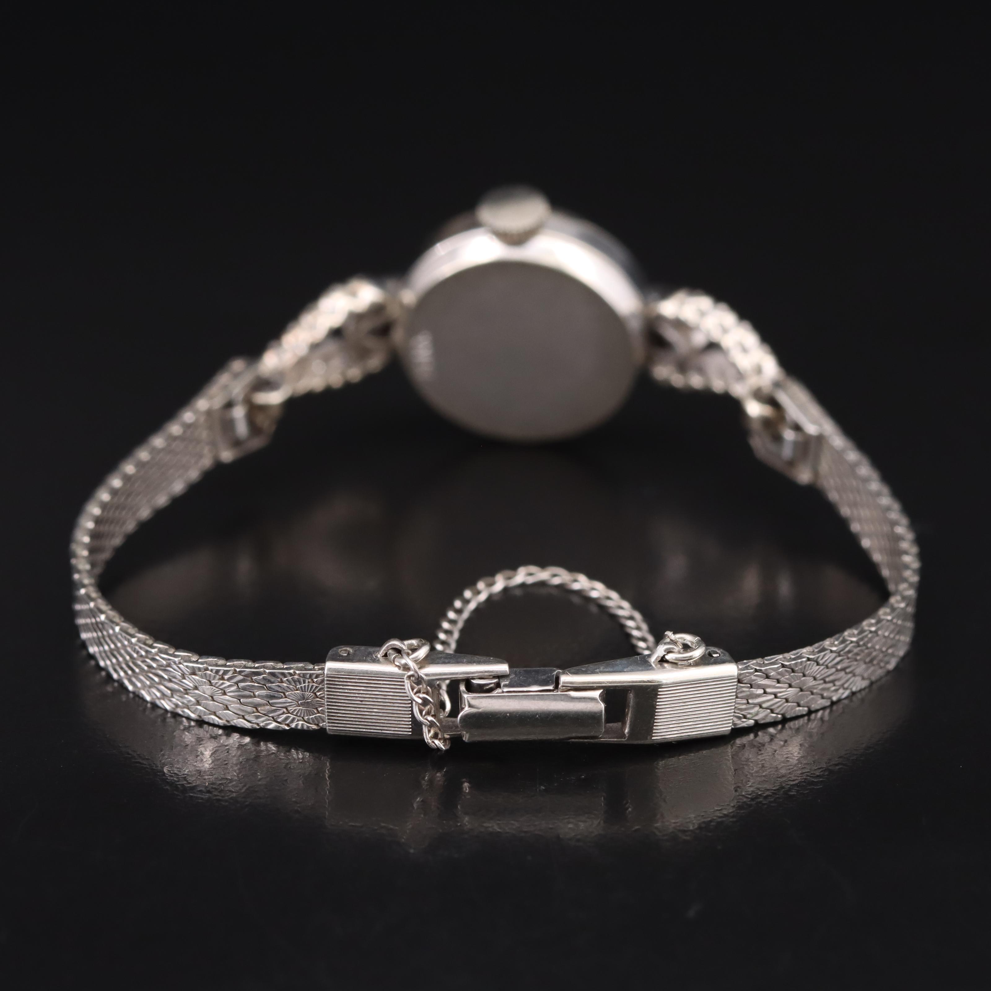 Vintage Hamilton 14K Diamond Stem-Wind Watch