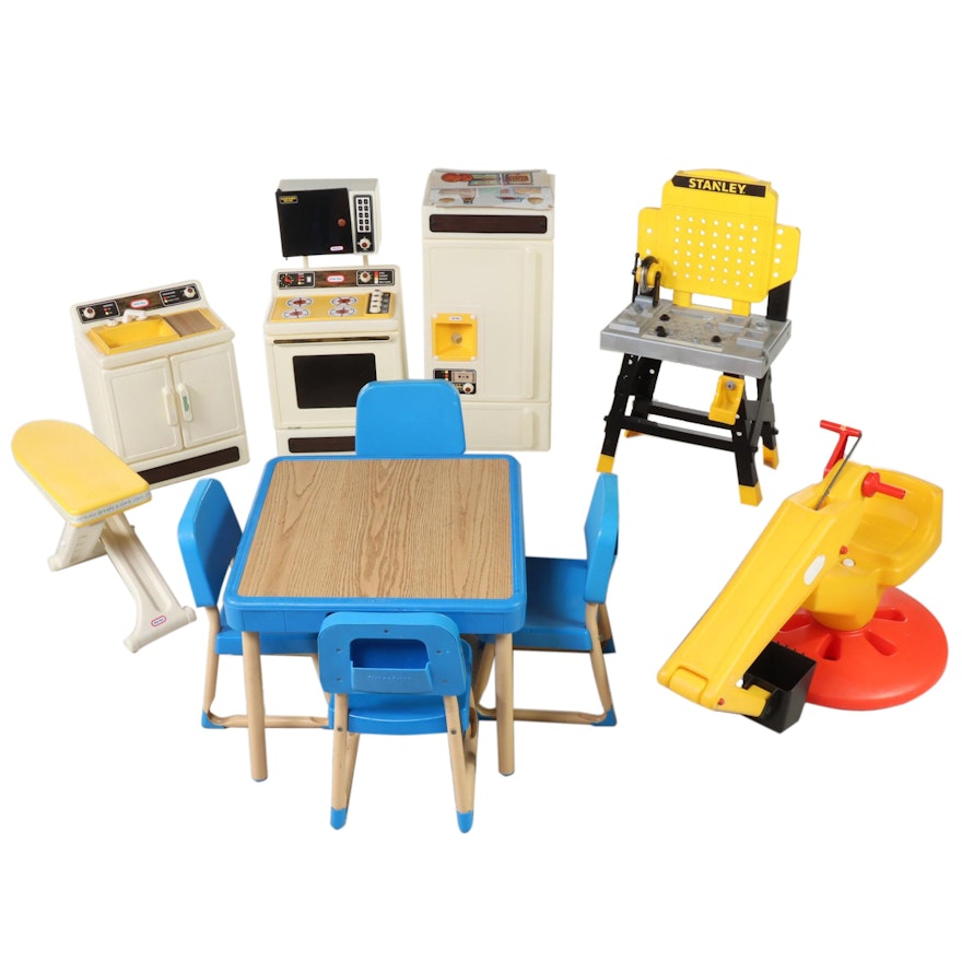 Fisher-Price, Little Tikes and Stanley Children's Play Sets and Table