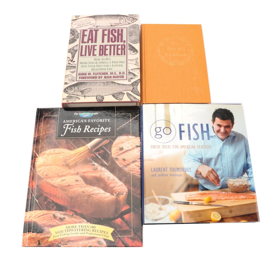 First Edition "Go Fish" by Laurent Tourondel and More Cookbooks