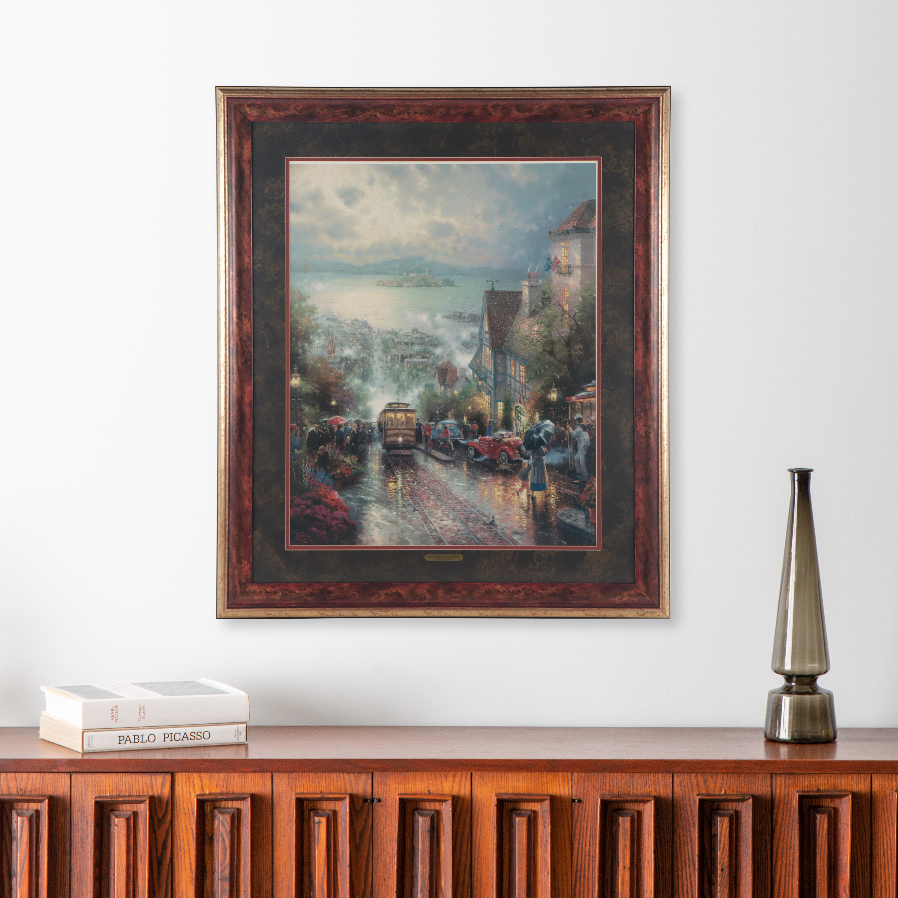 Thomas Kinkade Offset Lithograph "Hyde Street and the Bay, San Francisco"