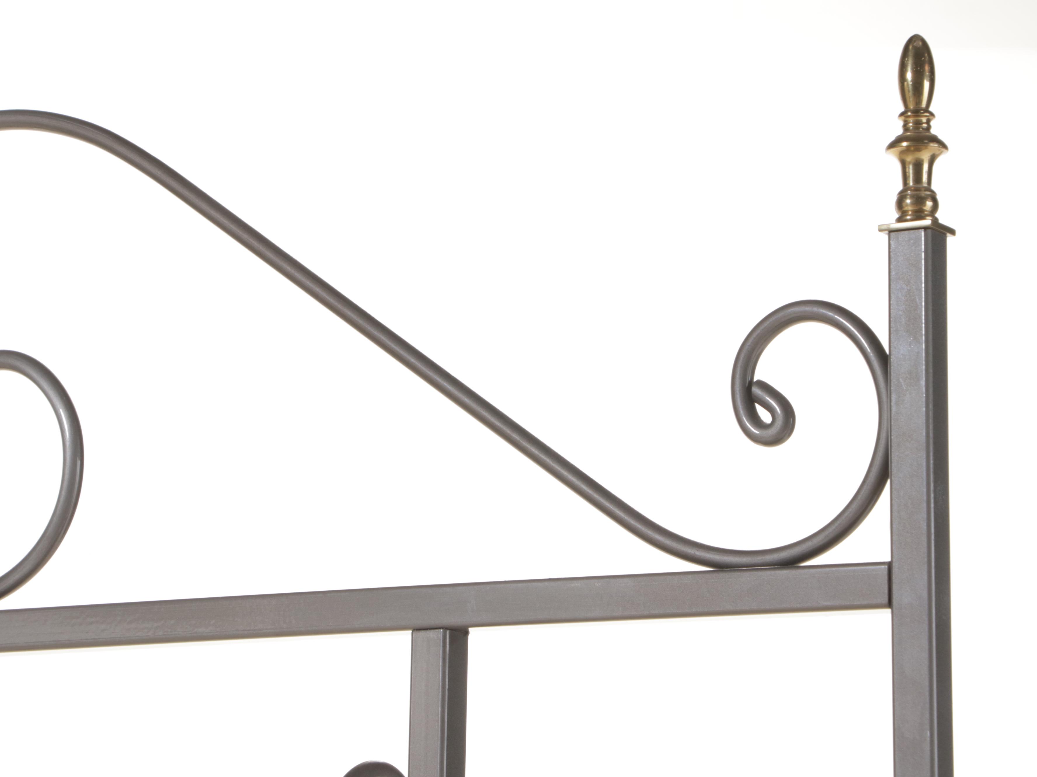 Charleston Forge Brass-Mounted Iron Four-Tier Baker's Rack