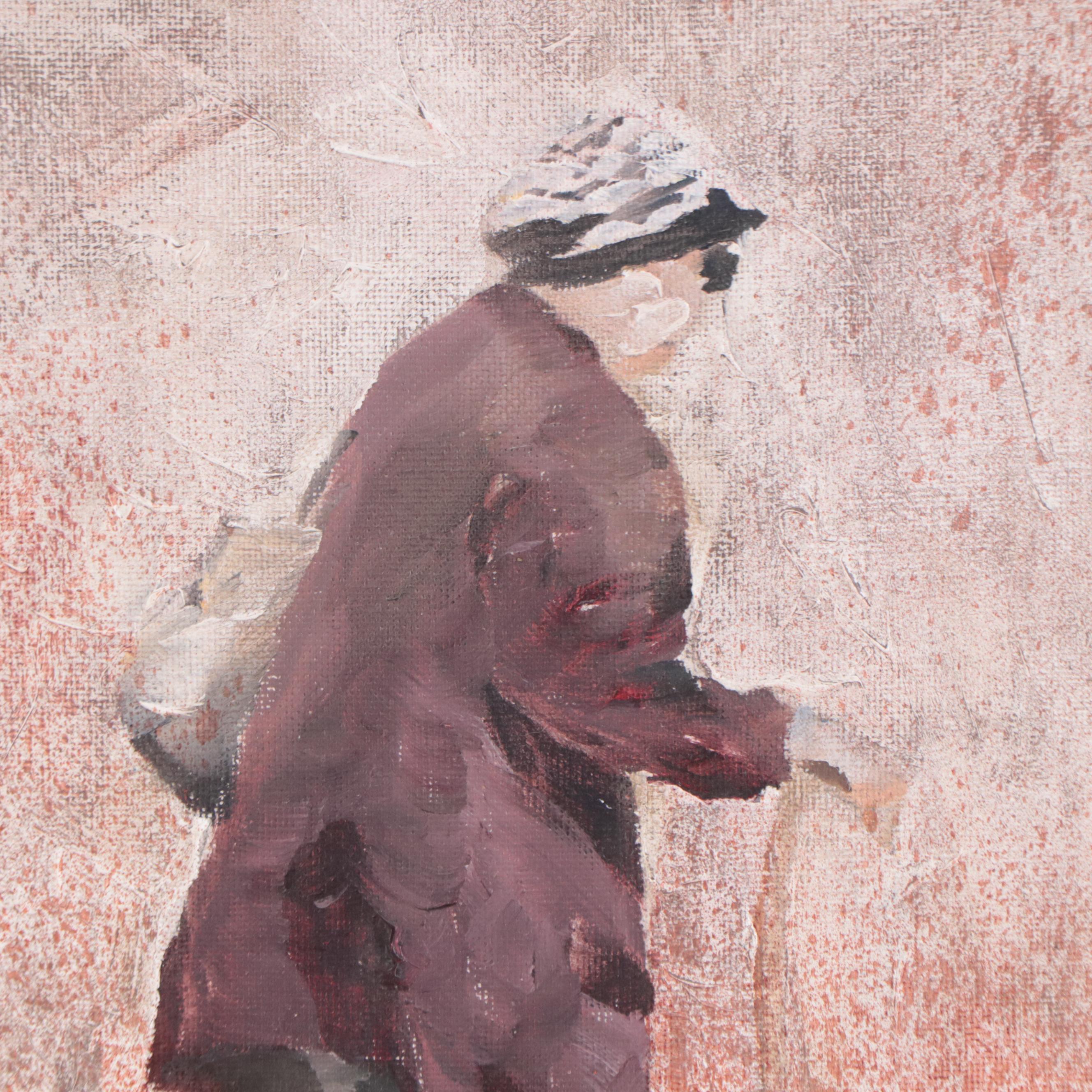 John Thompson Oil Painting "Banksy In Disguise," 2021