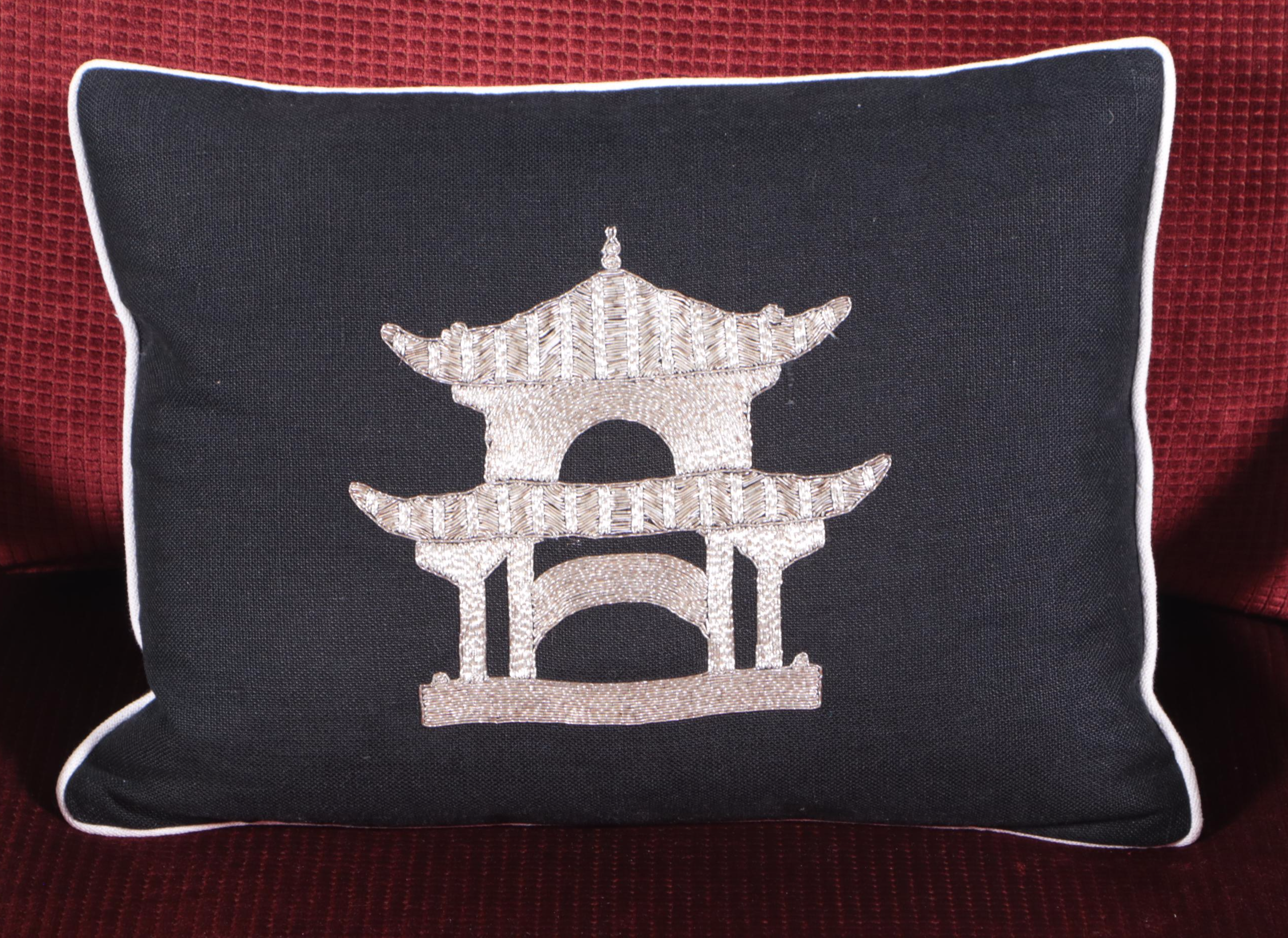 Milling Road div. of Baker Ebonized, Parcel-Gilt, and Chinoiserie Armchair