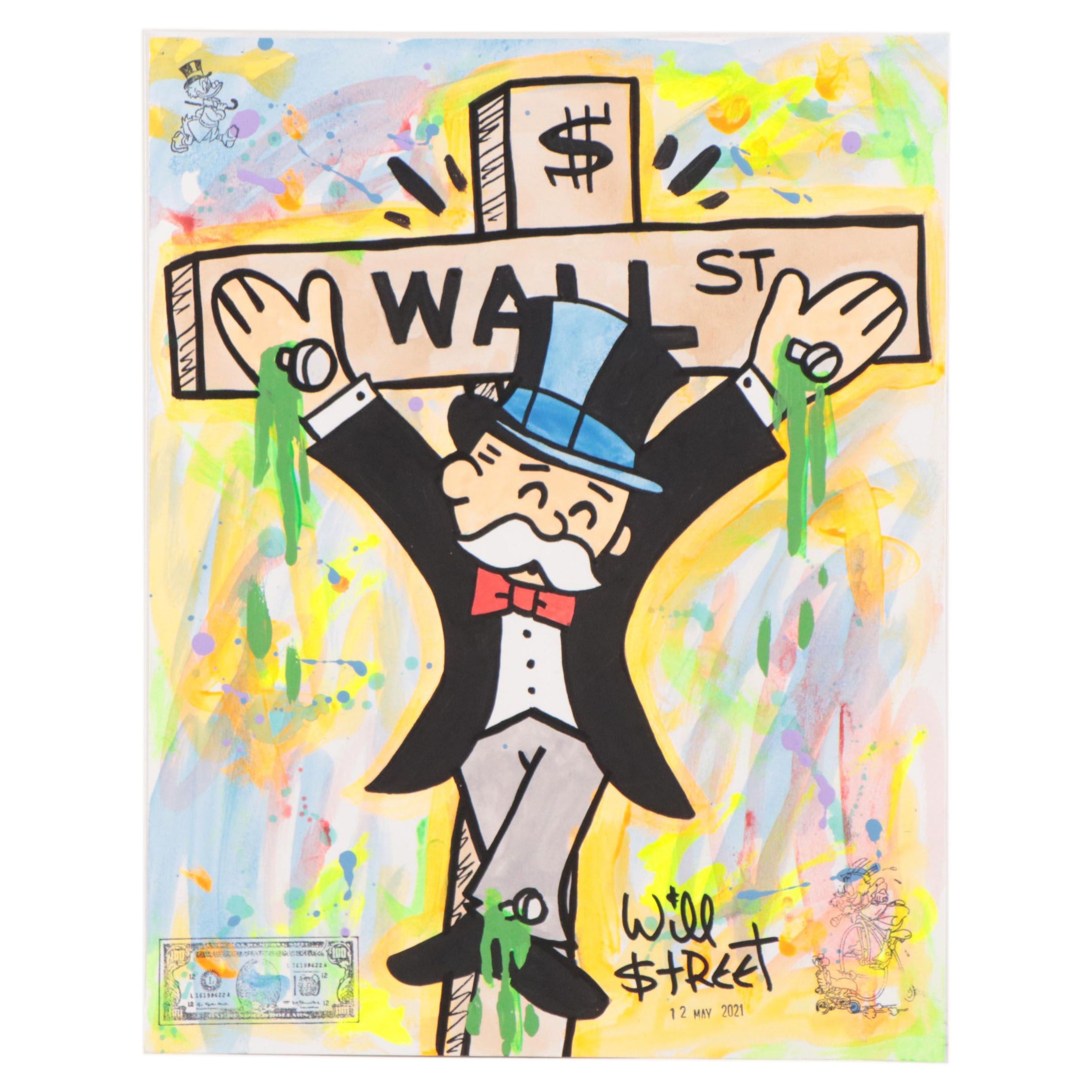 Will $treet Pop Art Mixed Media Painting, 2021