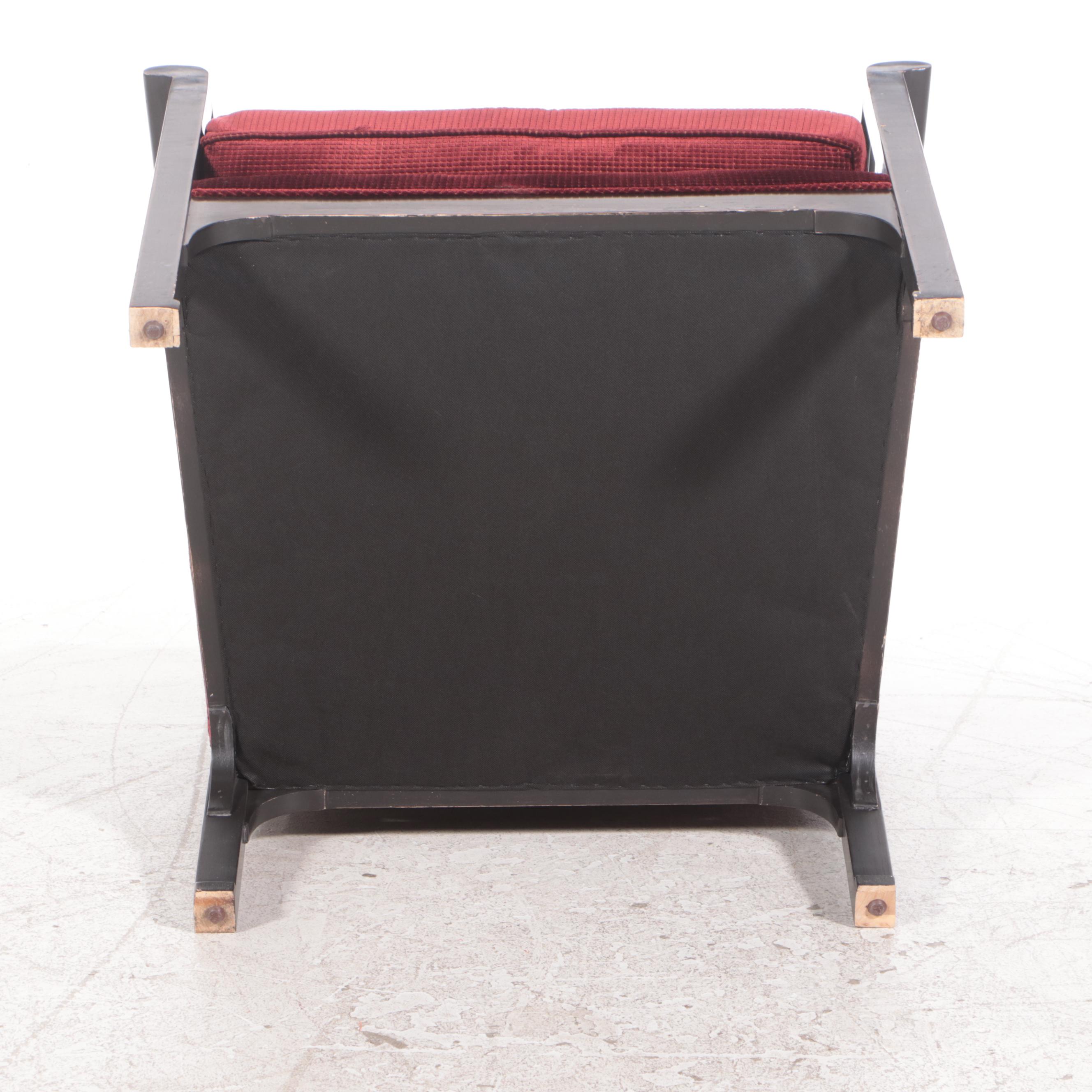 Milling Road div. of Baker Ebonized, Parcel-Gilt, and Chinoiserie Armchair