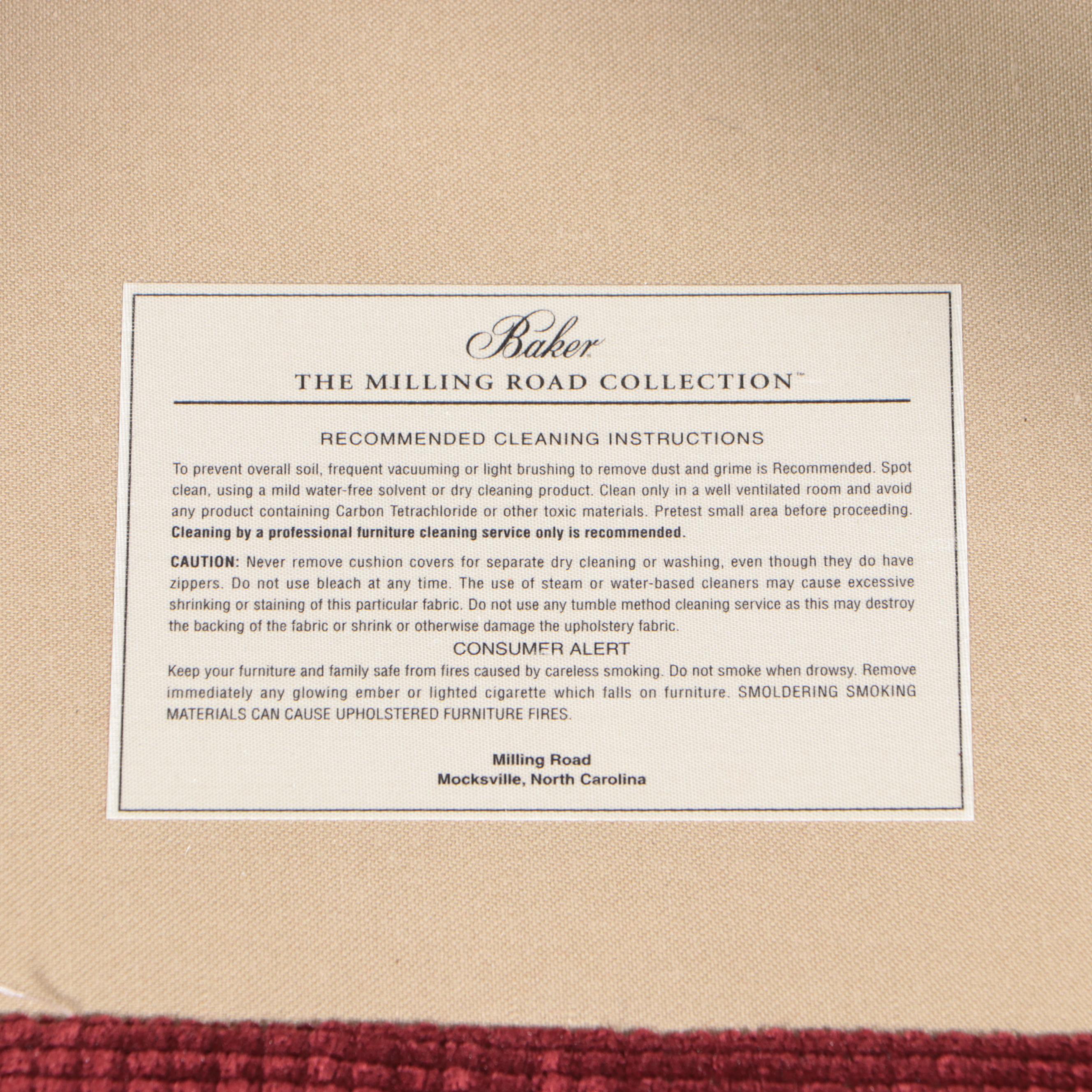 Milling Road div. of Baker Ebonized, Parcel-Gilt, and Chinoiserie Armchair