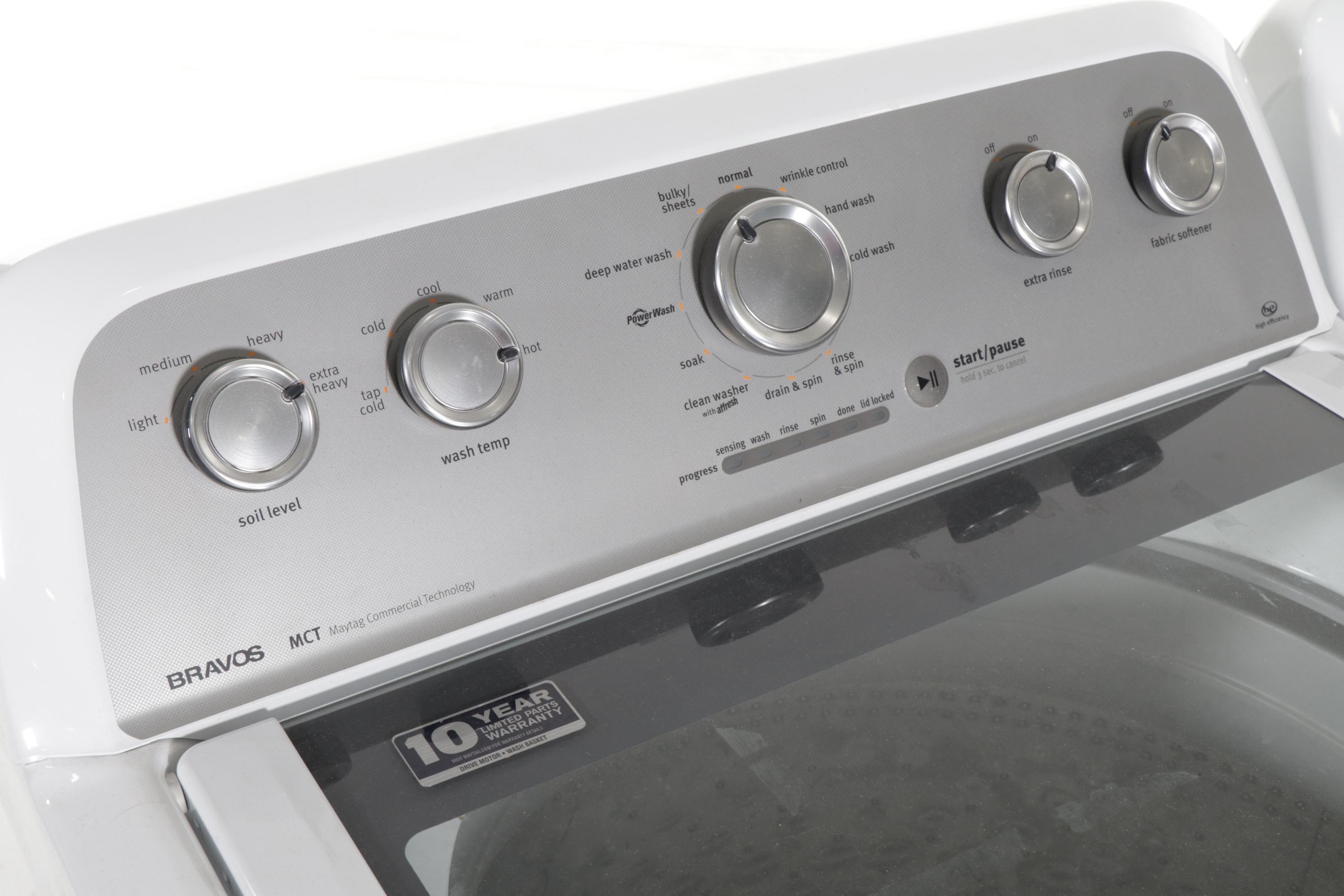 Maytag "Bravos" 4.3 Cu. Ft. Washer and 7.0 Cu. Ft. Dryer Set