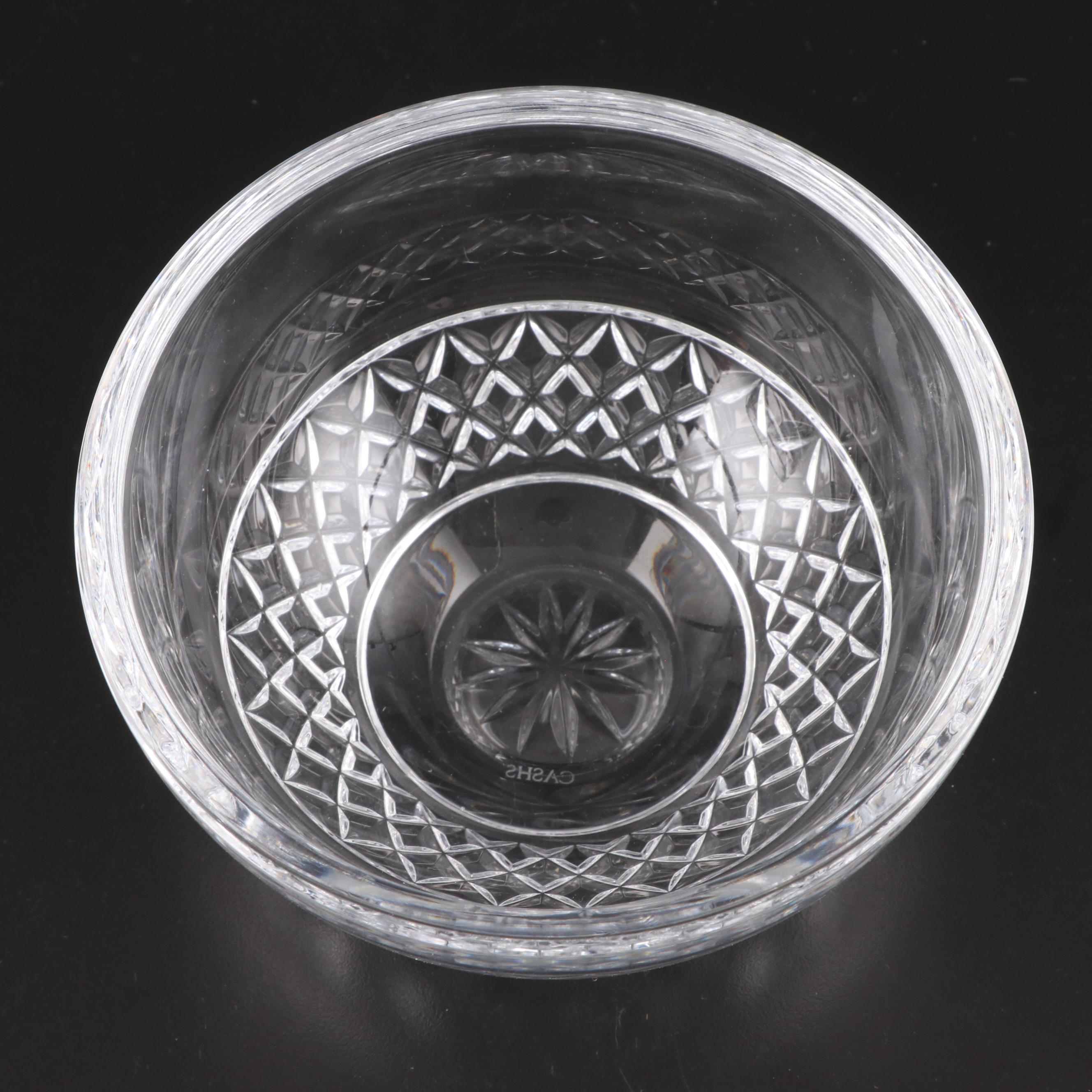 Waterford "Lismore" Crystal Pitcher with Crystal Bowls