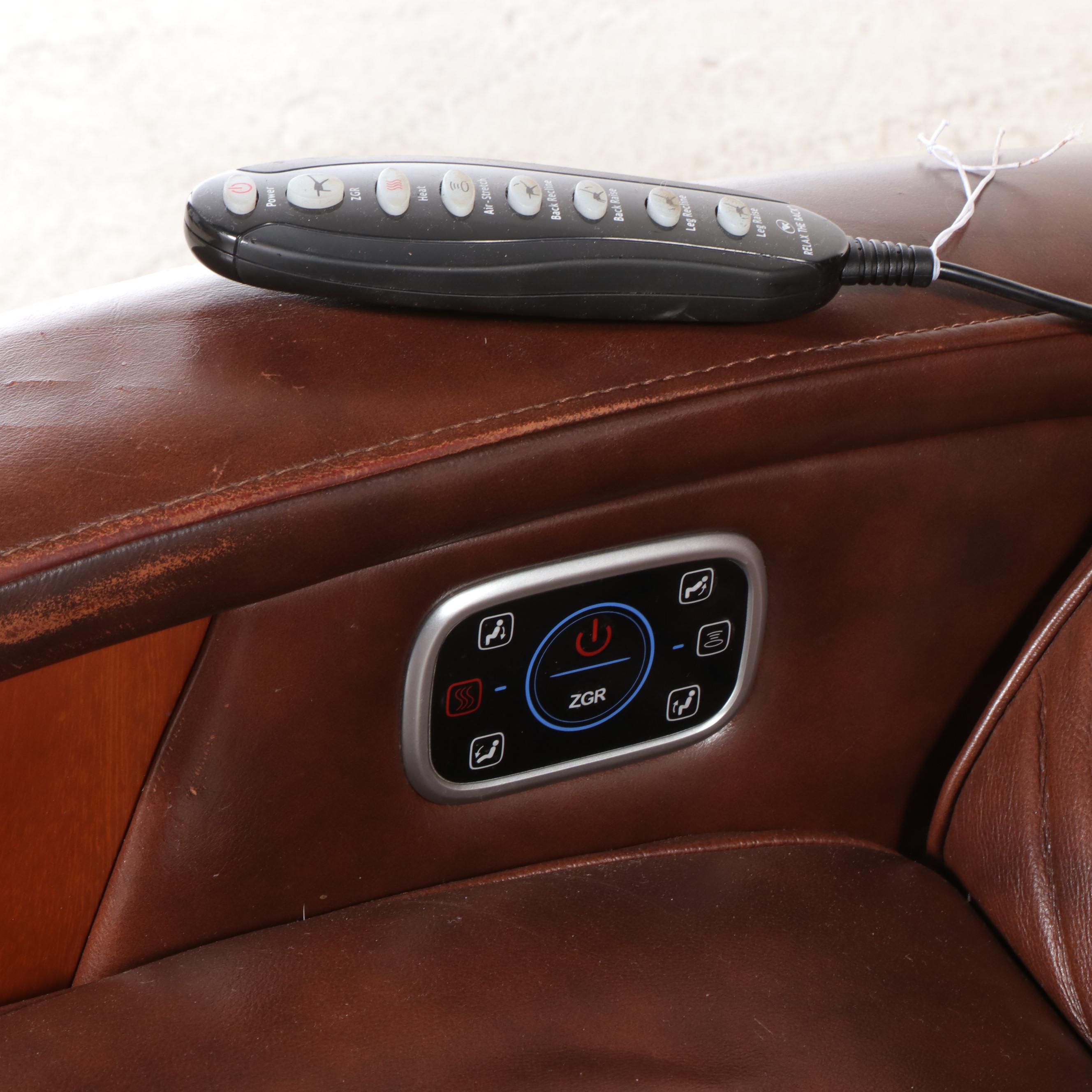 Faux Leather Upholstered Contemporary Power Recliner