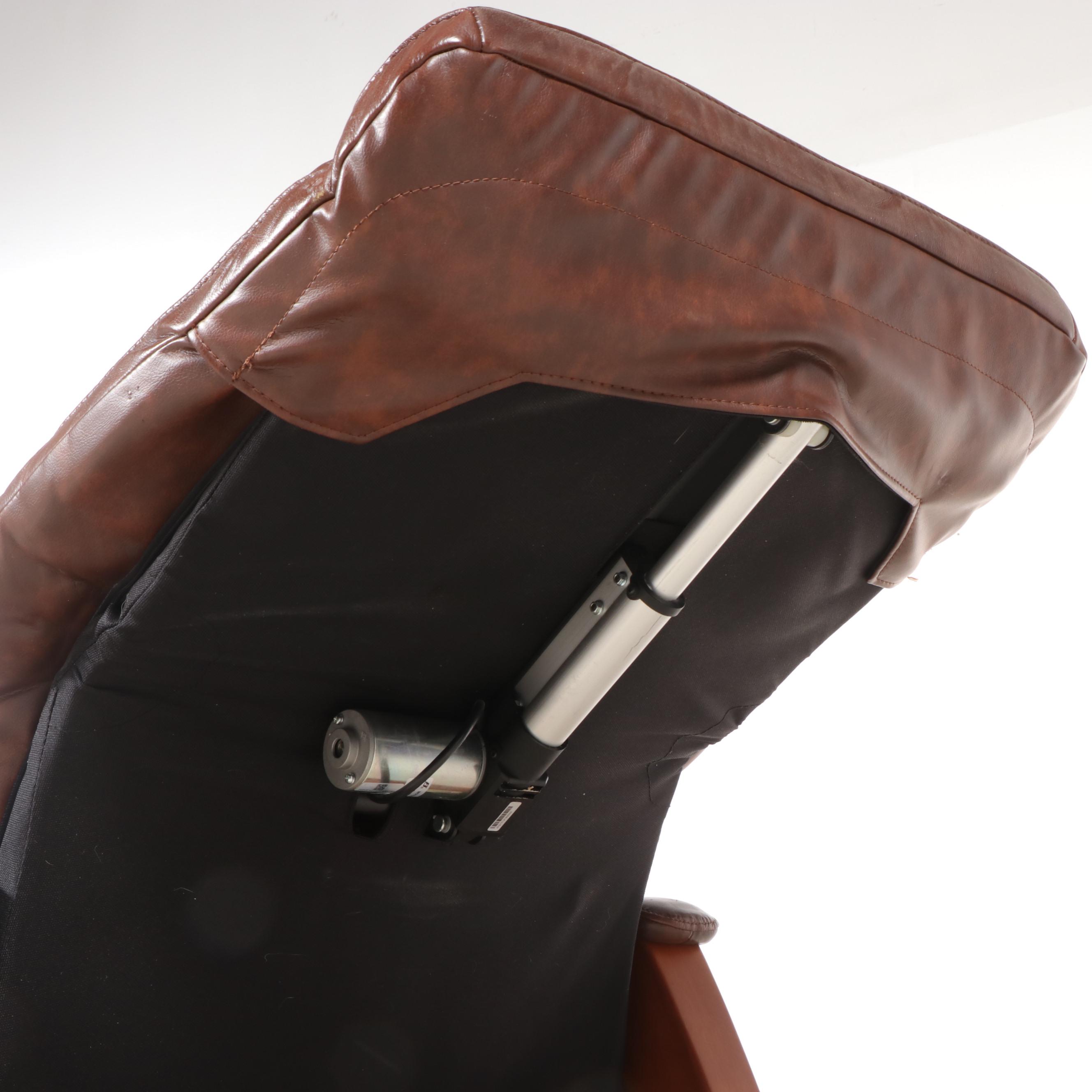 Faux Leather Upholstered Contemporary Power Recliner