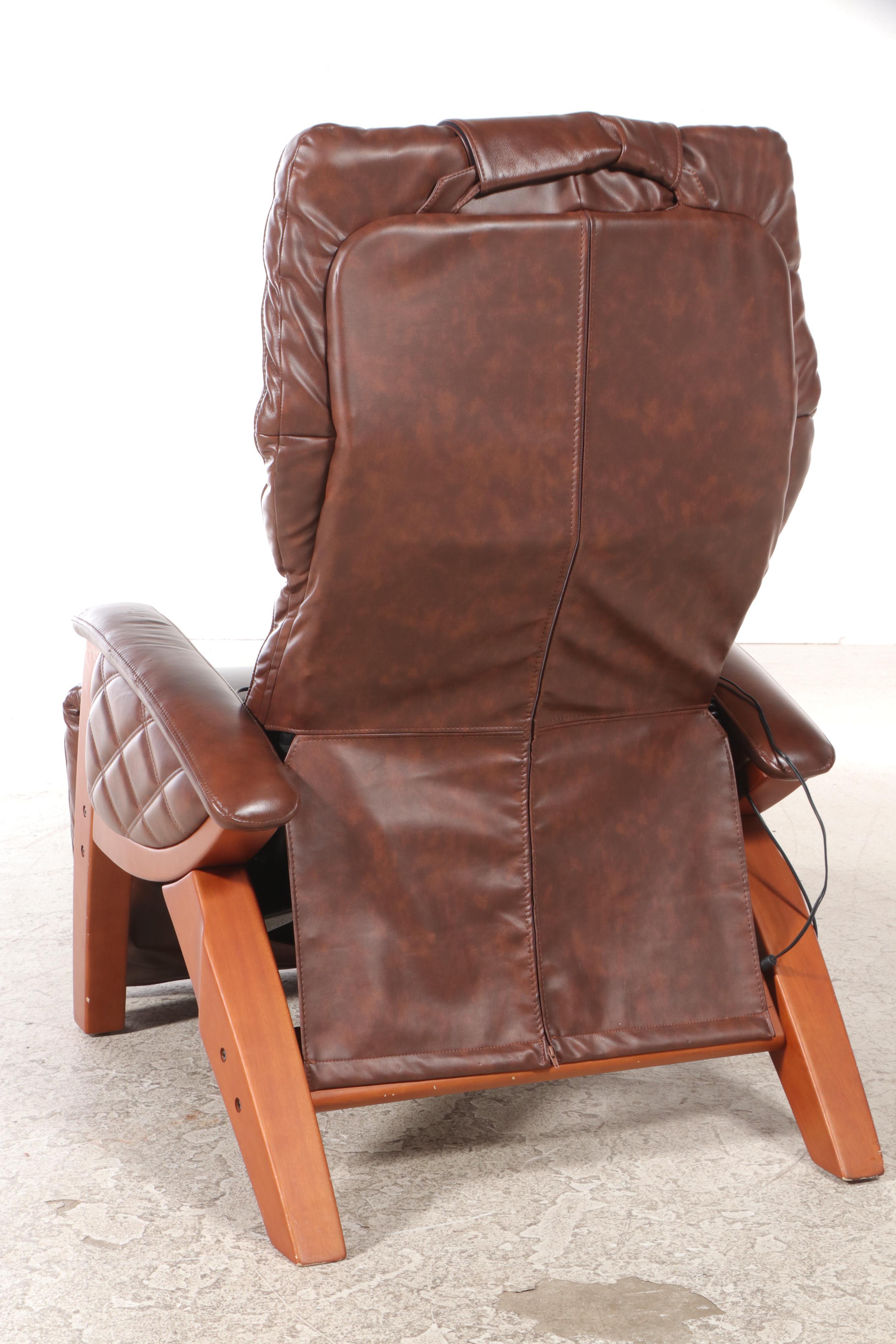 Faux Leather Upholstered Contemporary Power Recliner