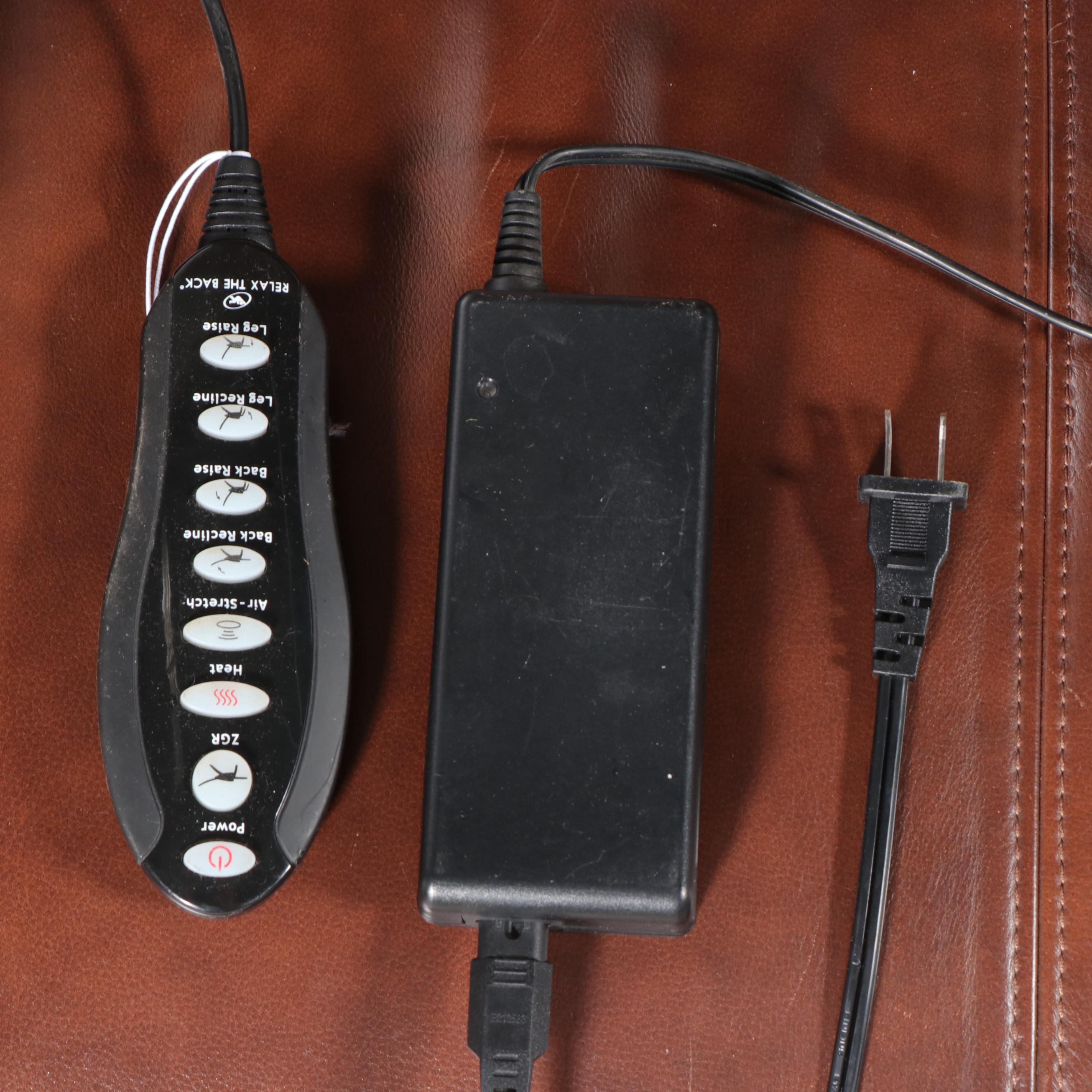 Faux Leather Upholstered Contemporary Power Recliner