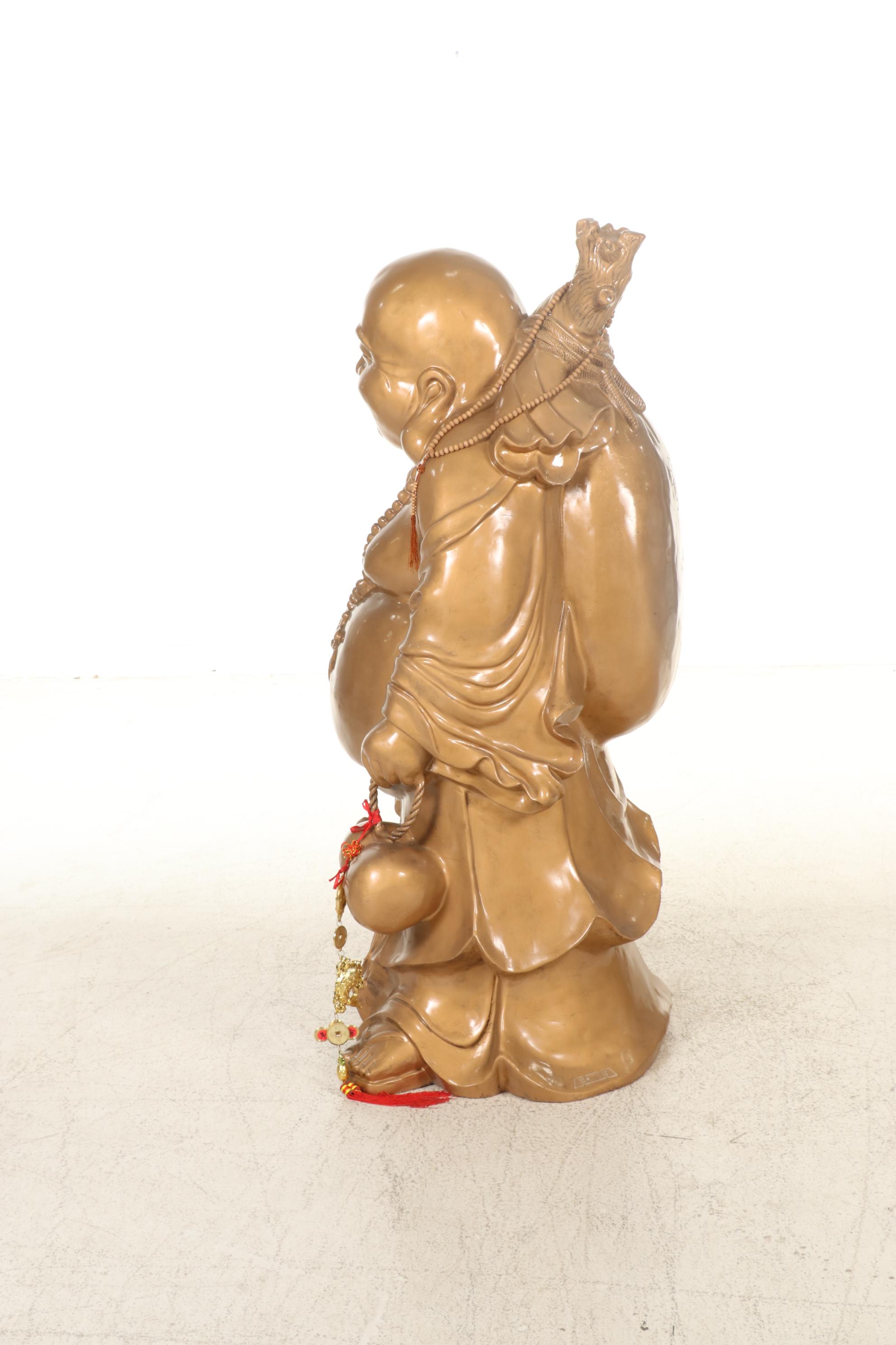 Large-Scale Fiberglass Sculpture of Budai