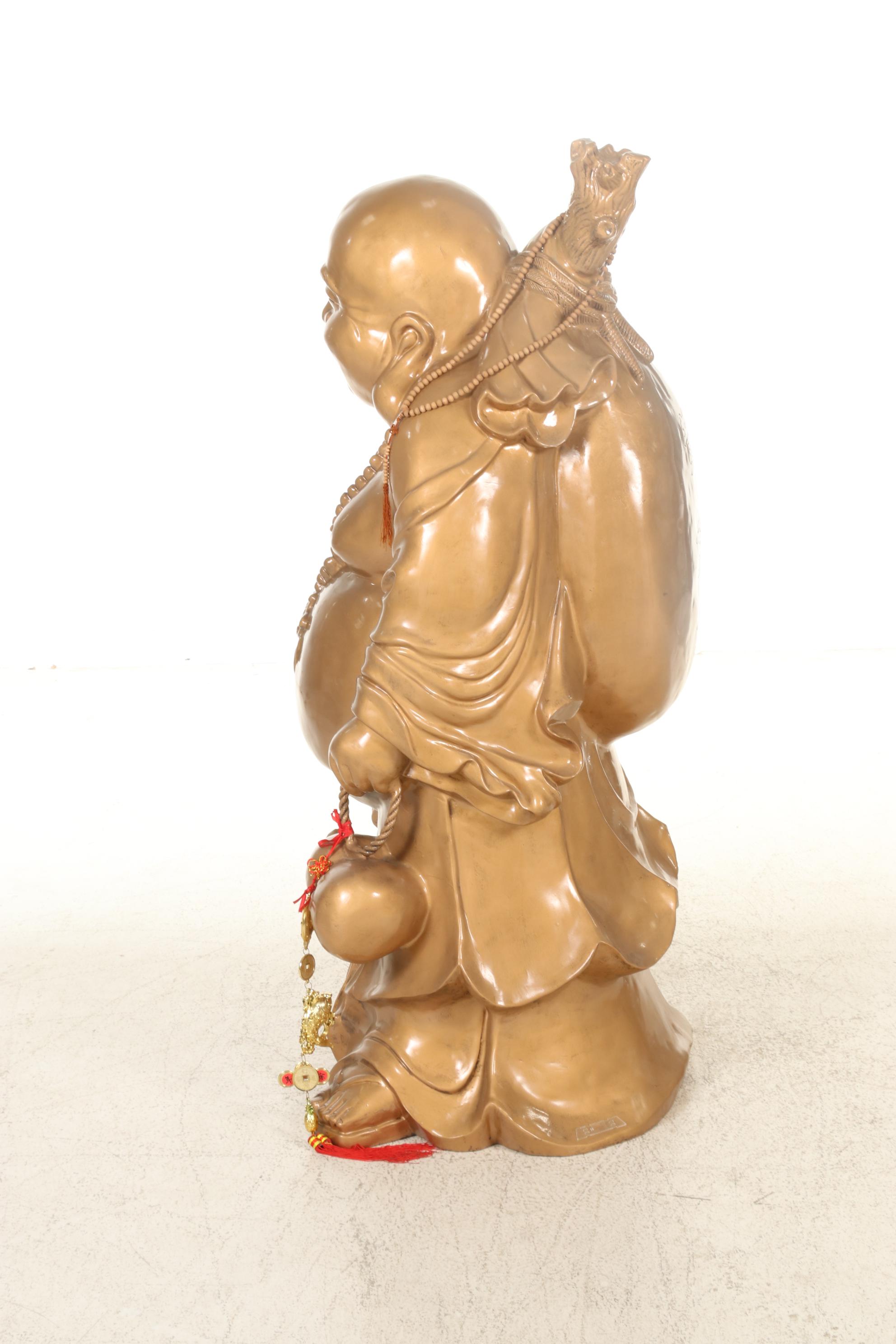 Large-Scale Fiberglass Sculpture of Budai