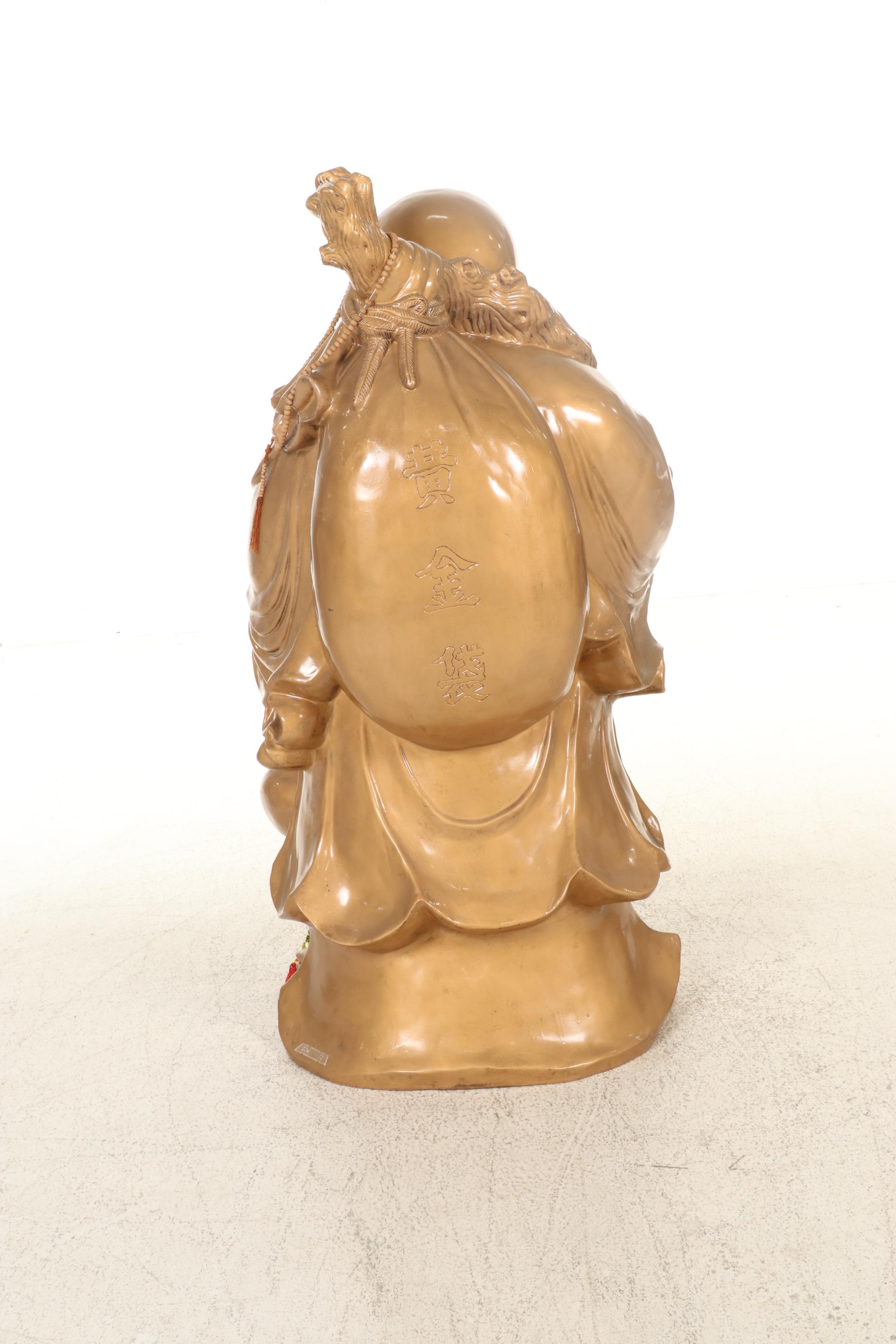 Large-Scale Fiberglass Sculpture of Budai