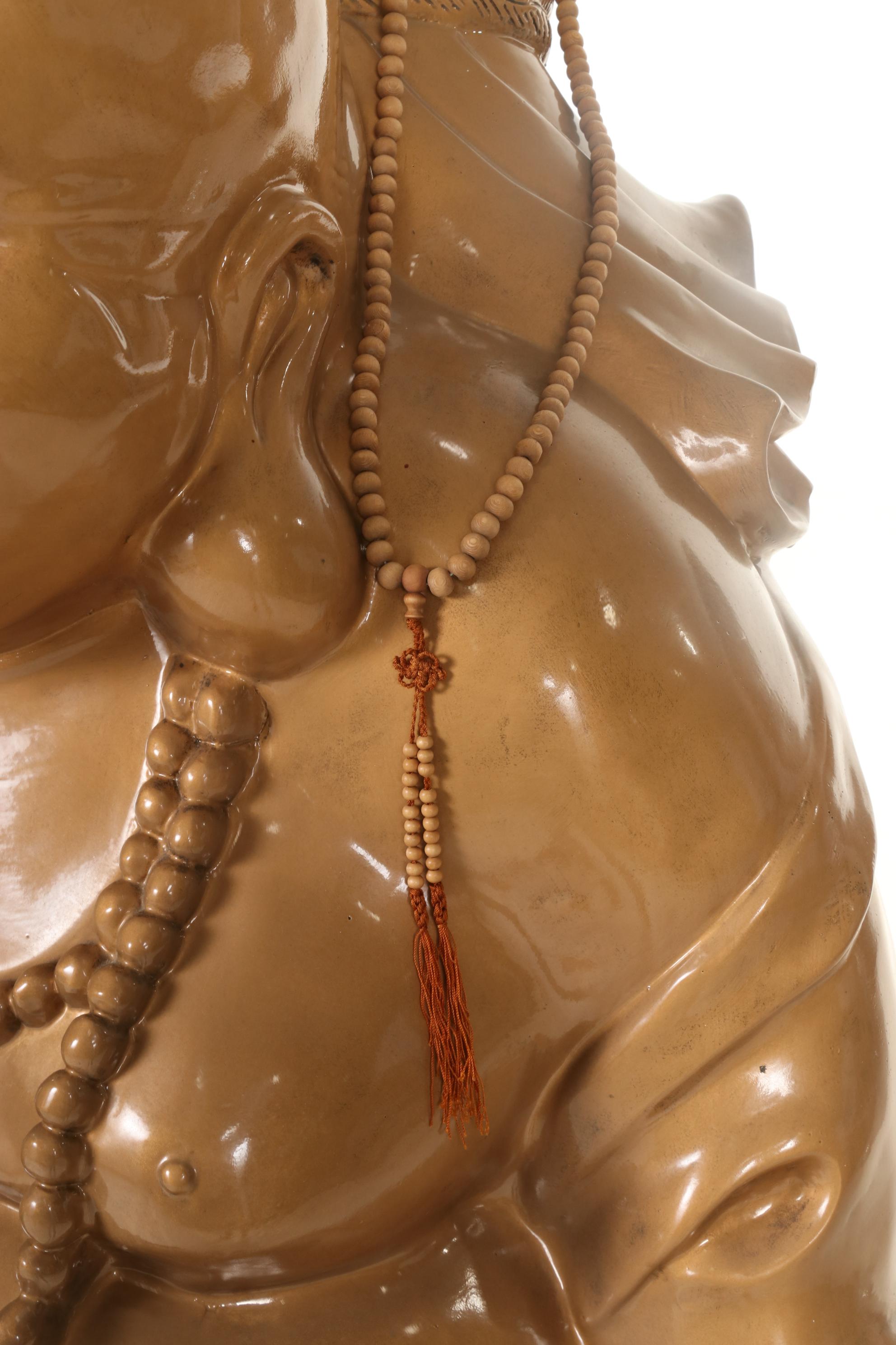 Large-Scale Fiberglass Sculpture of Budai