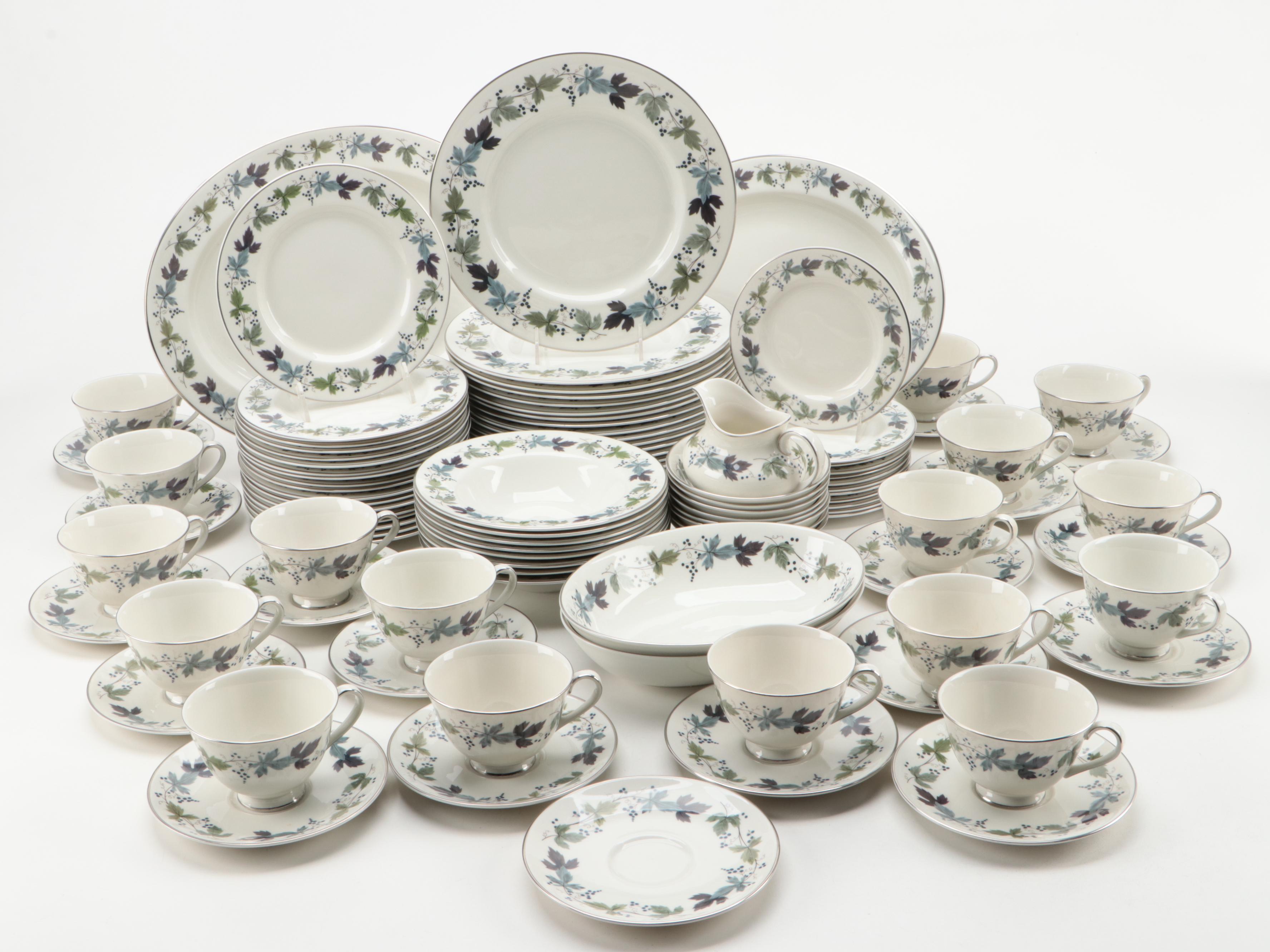 Royal Doulton "Burgundy" Porcelain Dinnerware