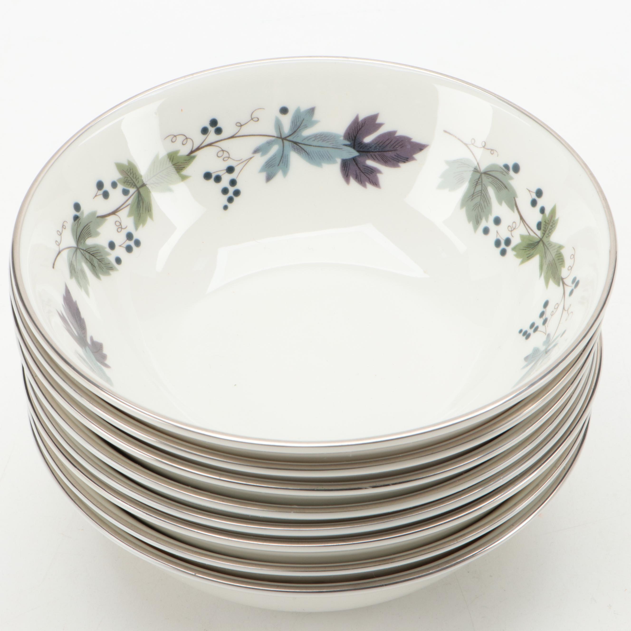 Royal Doulton "Burgundy" Porcelain Dinnerware