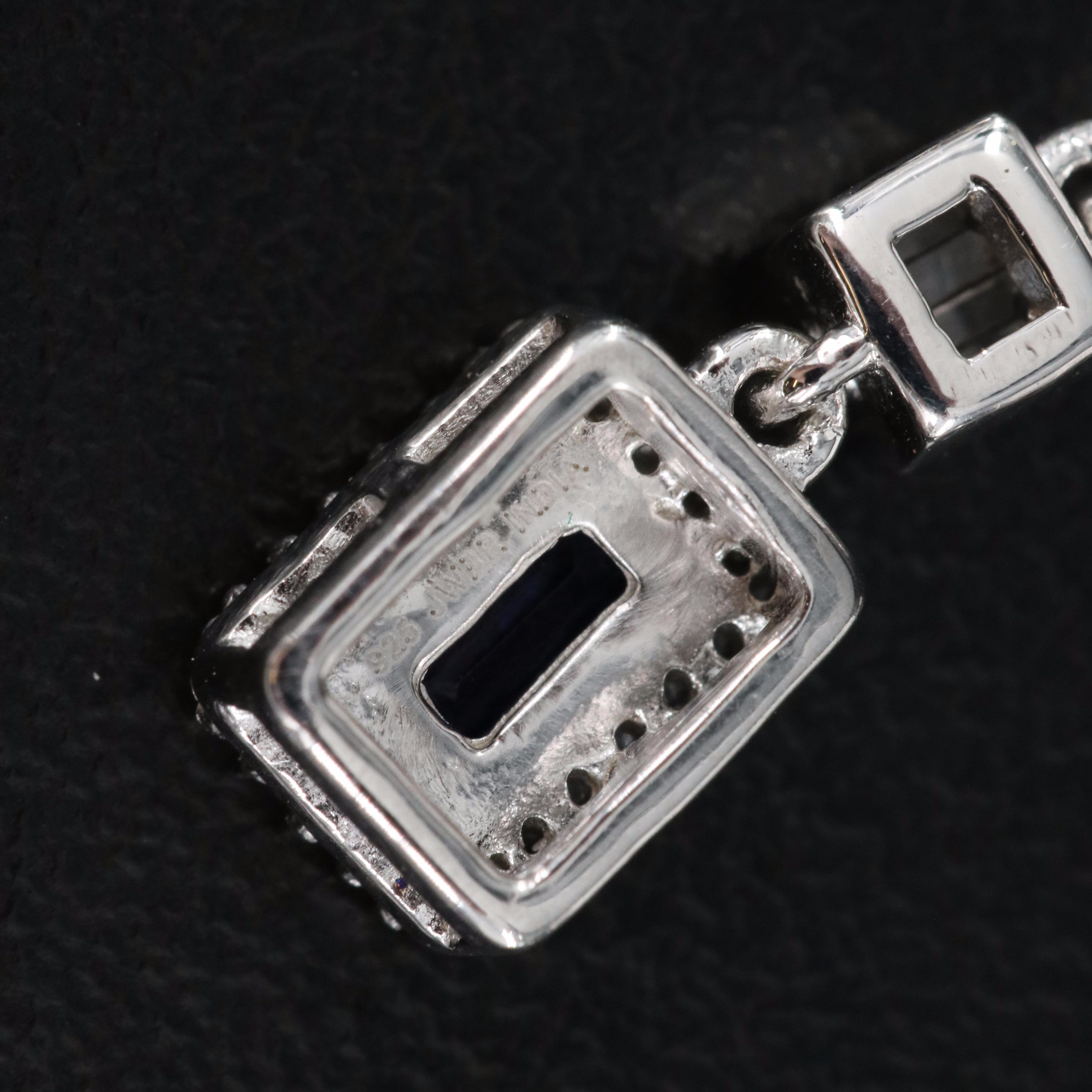 Sterling Sapphire Earrings