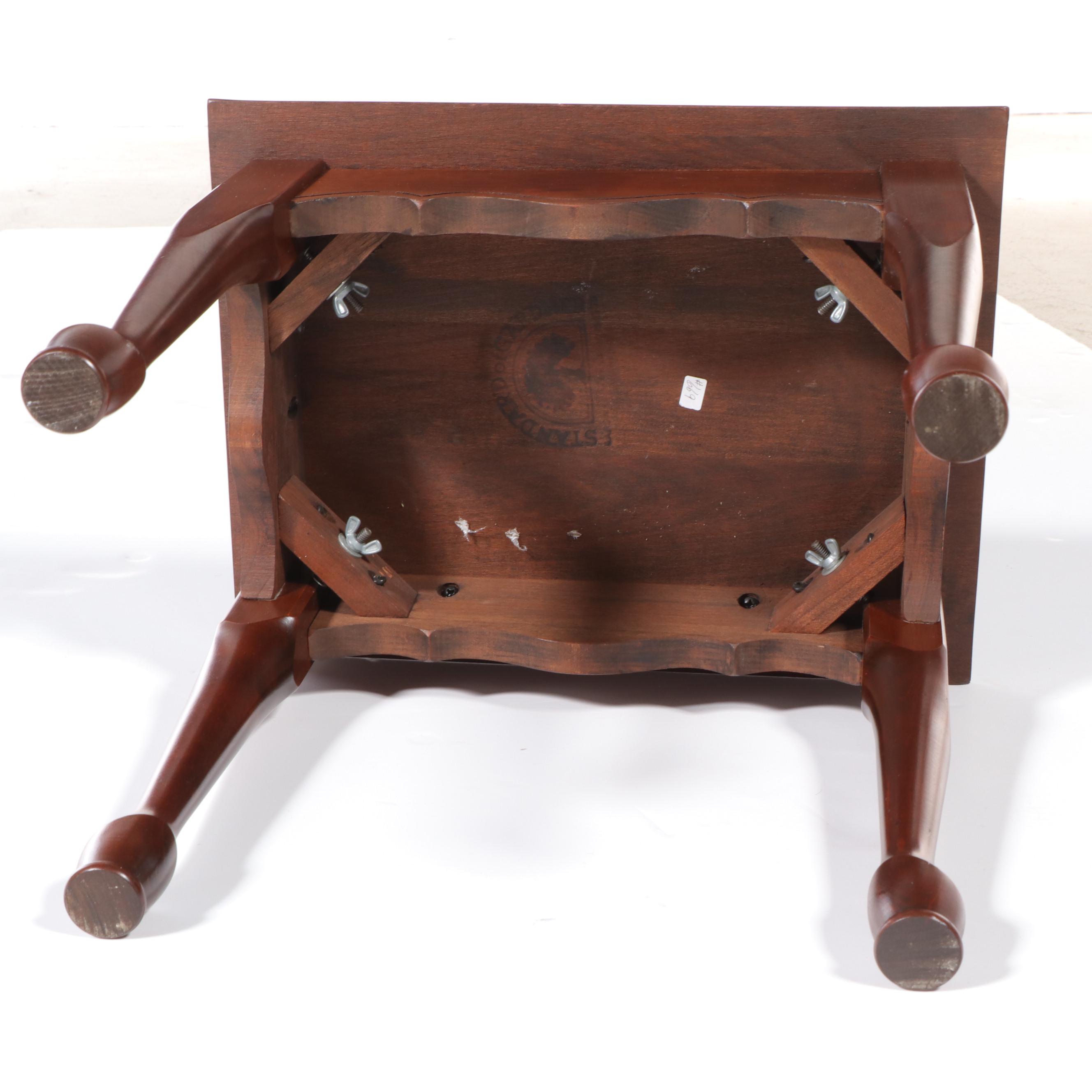 Standard of Gardner Queen Anne Style Cherrywood Side Table, Late 20th Century