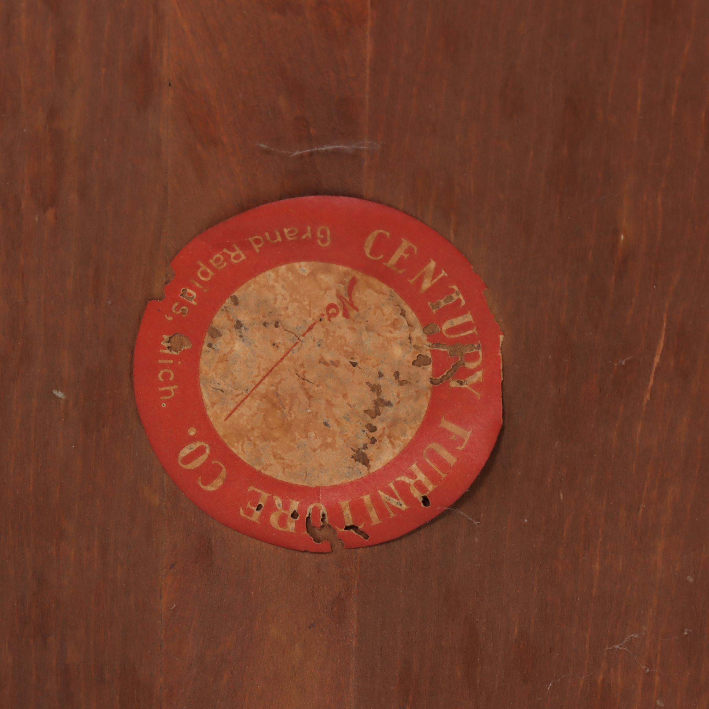 Century Furniture Empire Revival Flame Mahogany Footstool, Early 20th Century