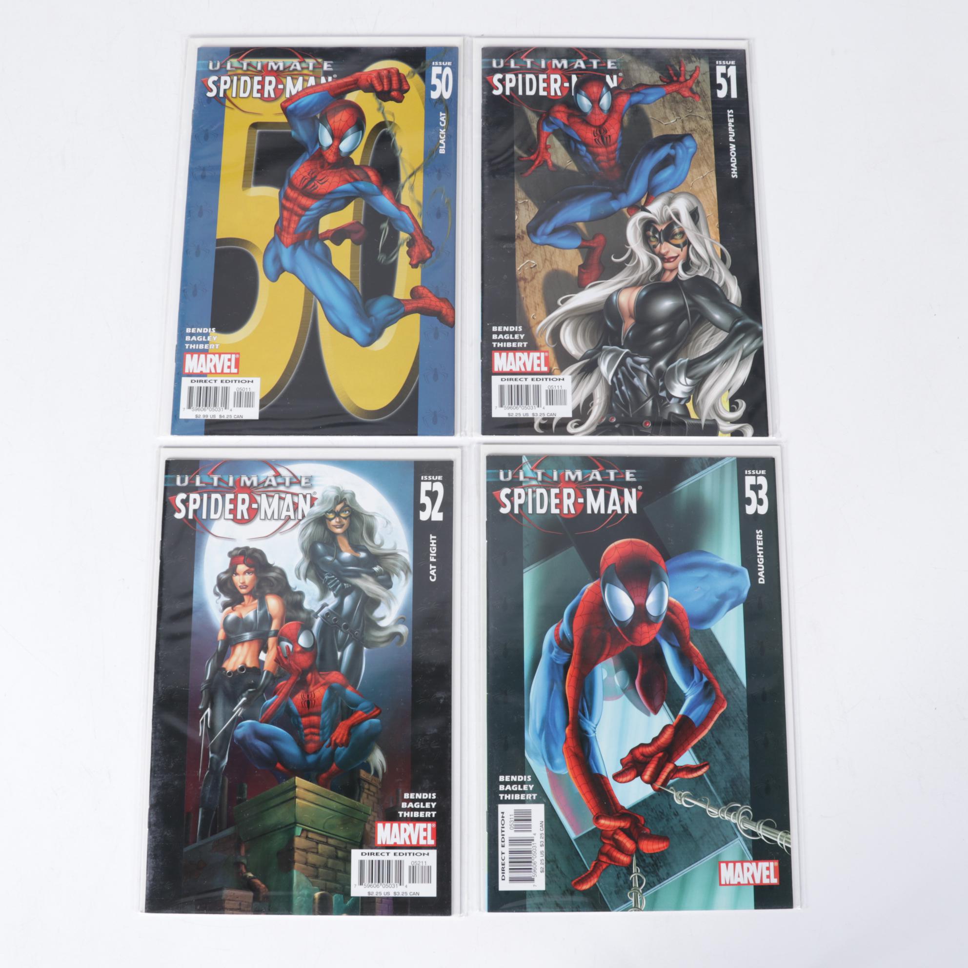 Spider-Man and Ultimate Six Comic Books With Cards and "City of Heroes" PC Game