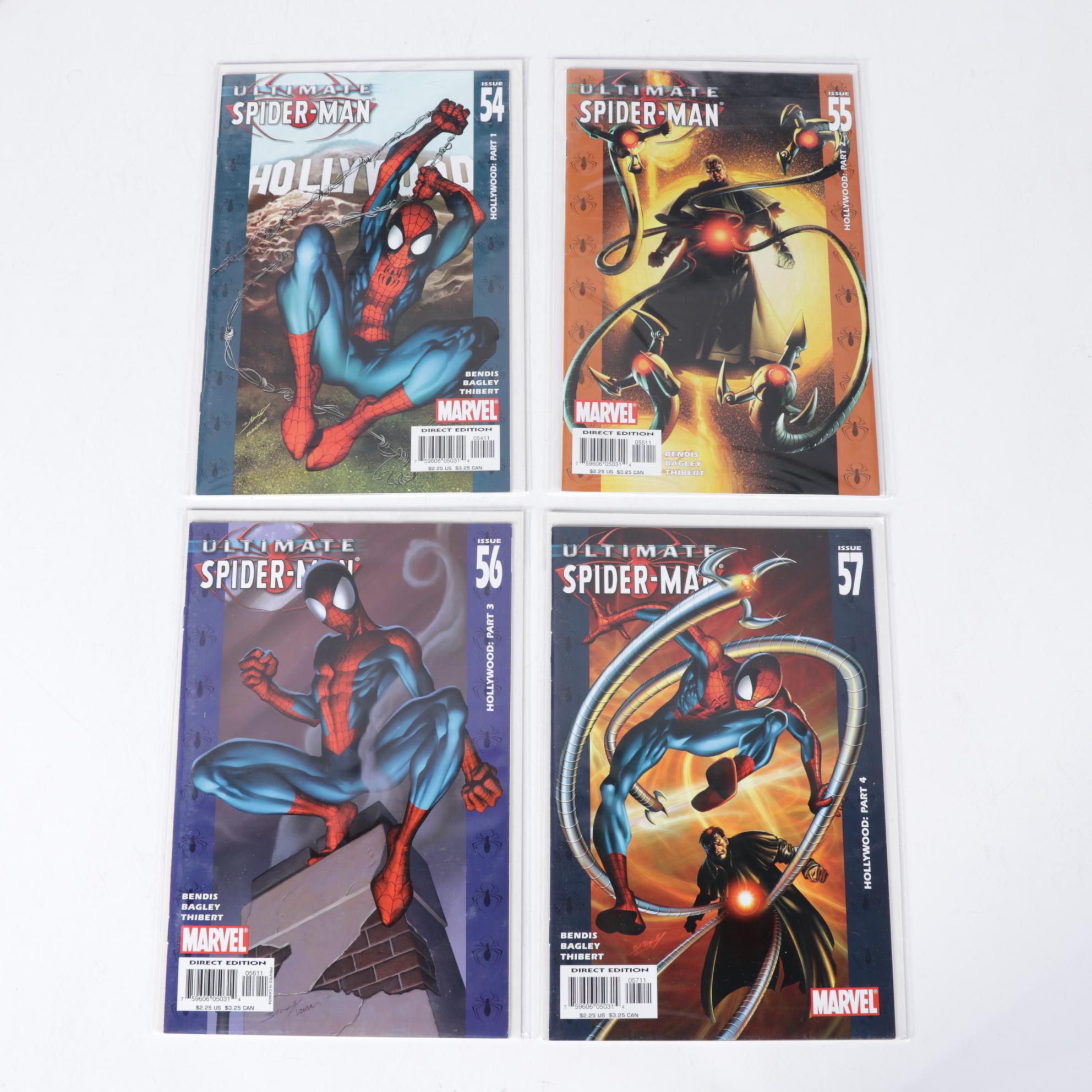 Spider-Man and Ultimate Six Comic Books With Cards and "City of Heroes" PC Game
