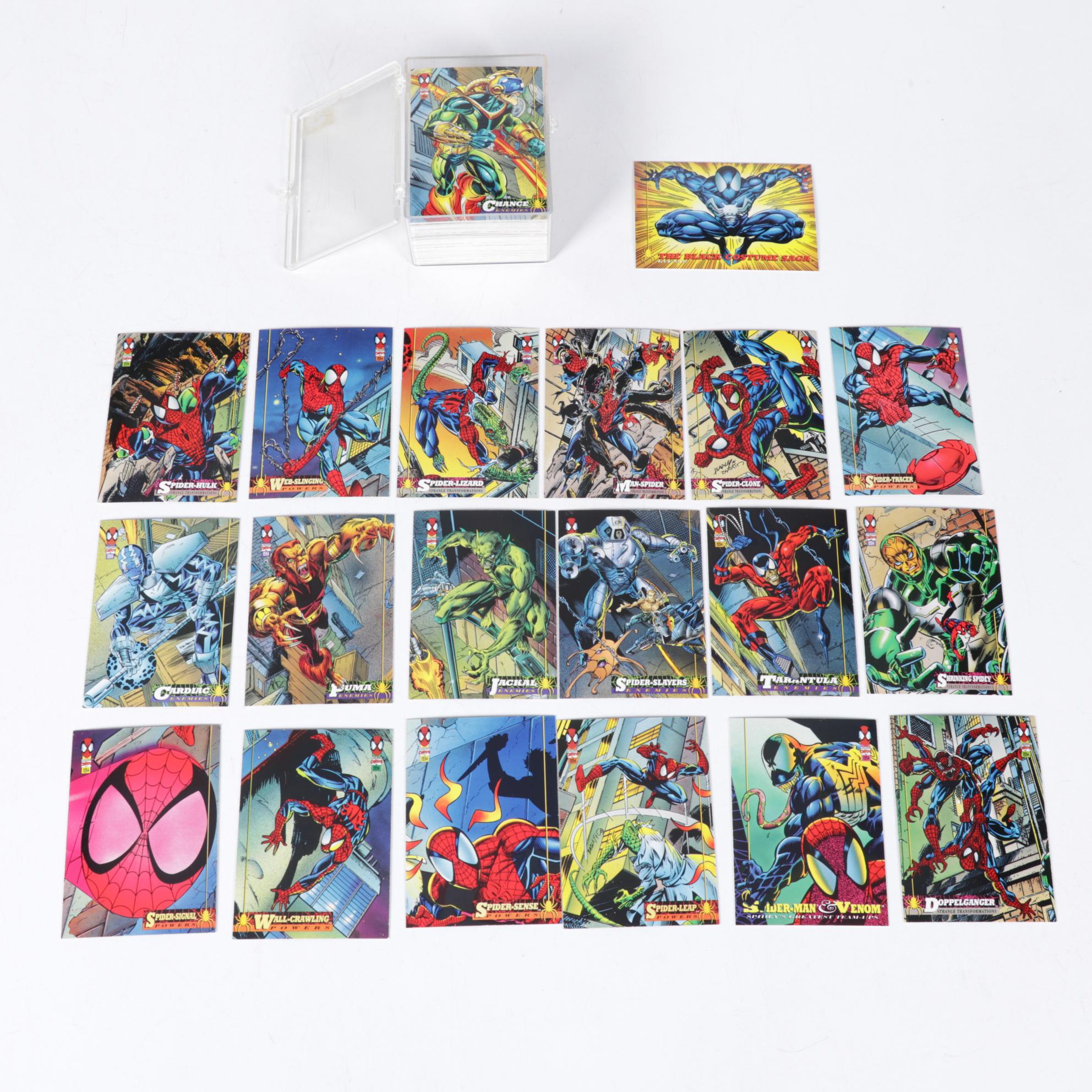 Spider-Man and Ultimate Six Comic Books With Cards and "City of Heroes" PC Game