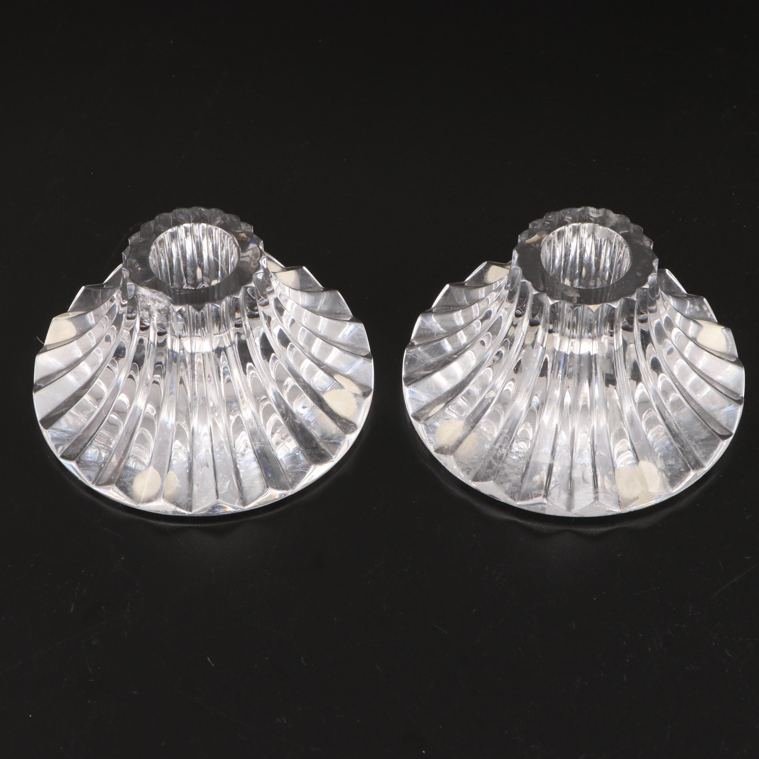 Tiffany & Co. Crystal Vase with Other Crystal Table Accessories