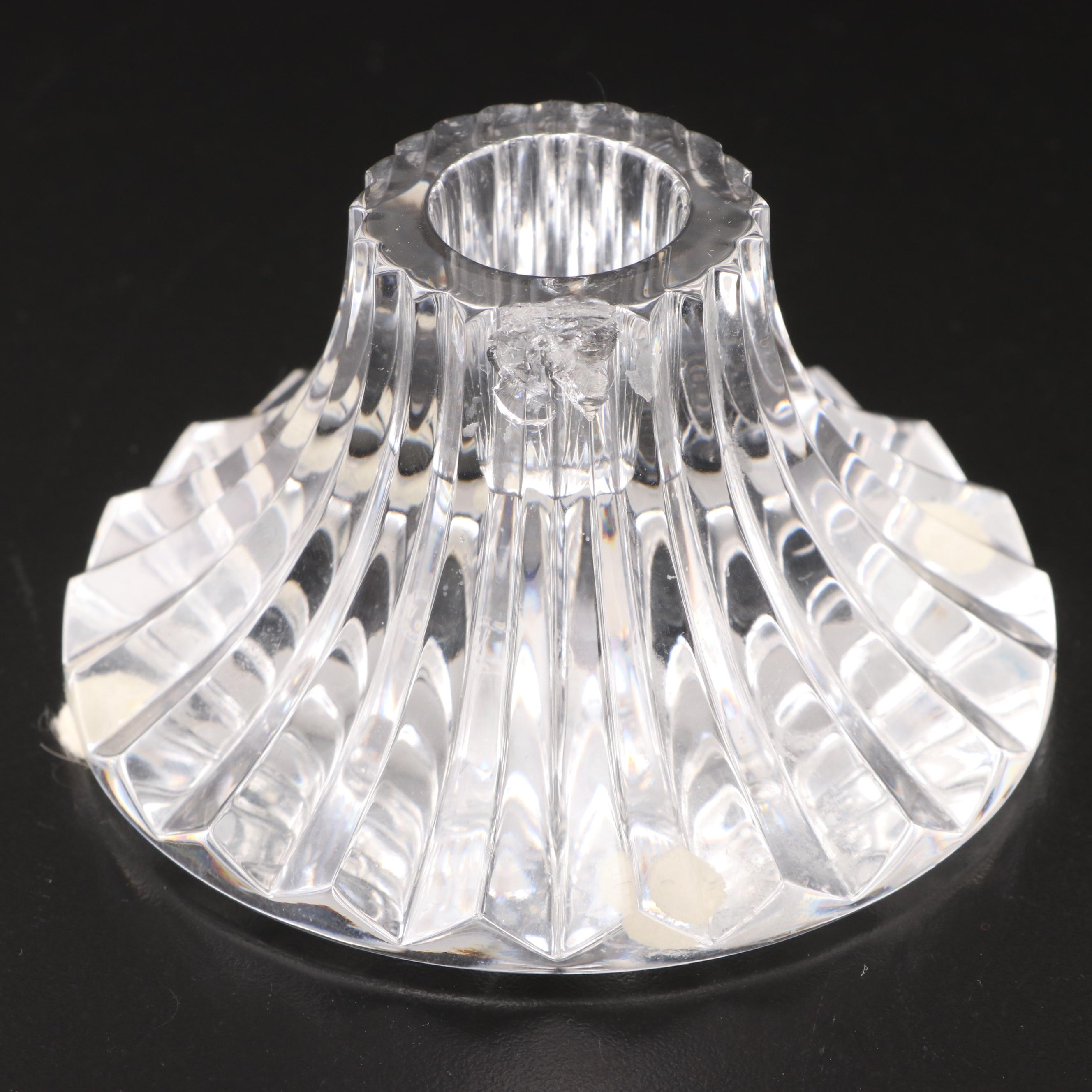 Tiffany & Co. Crystal Vase with Other Crystal Table Accessories