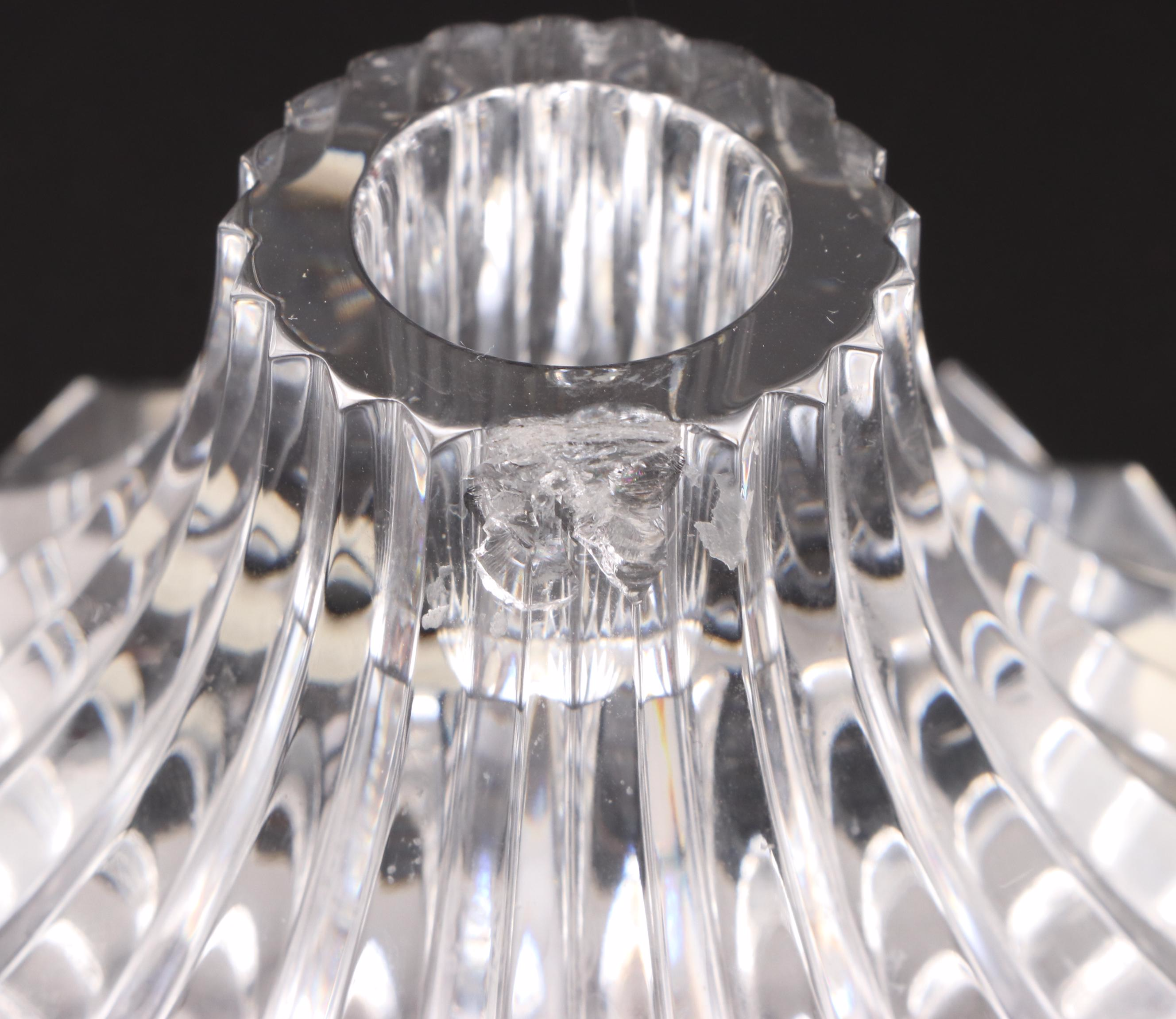 Tiffany & Co. Crystal Vase with Other Crystal Table Accessories