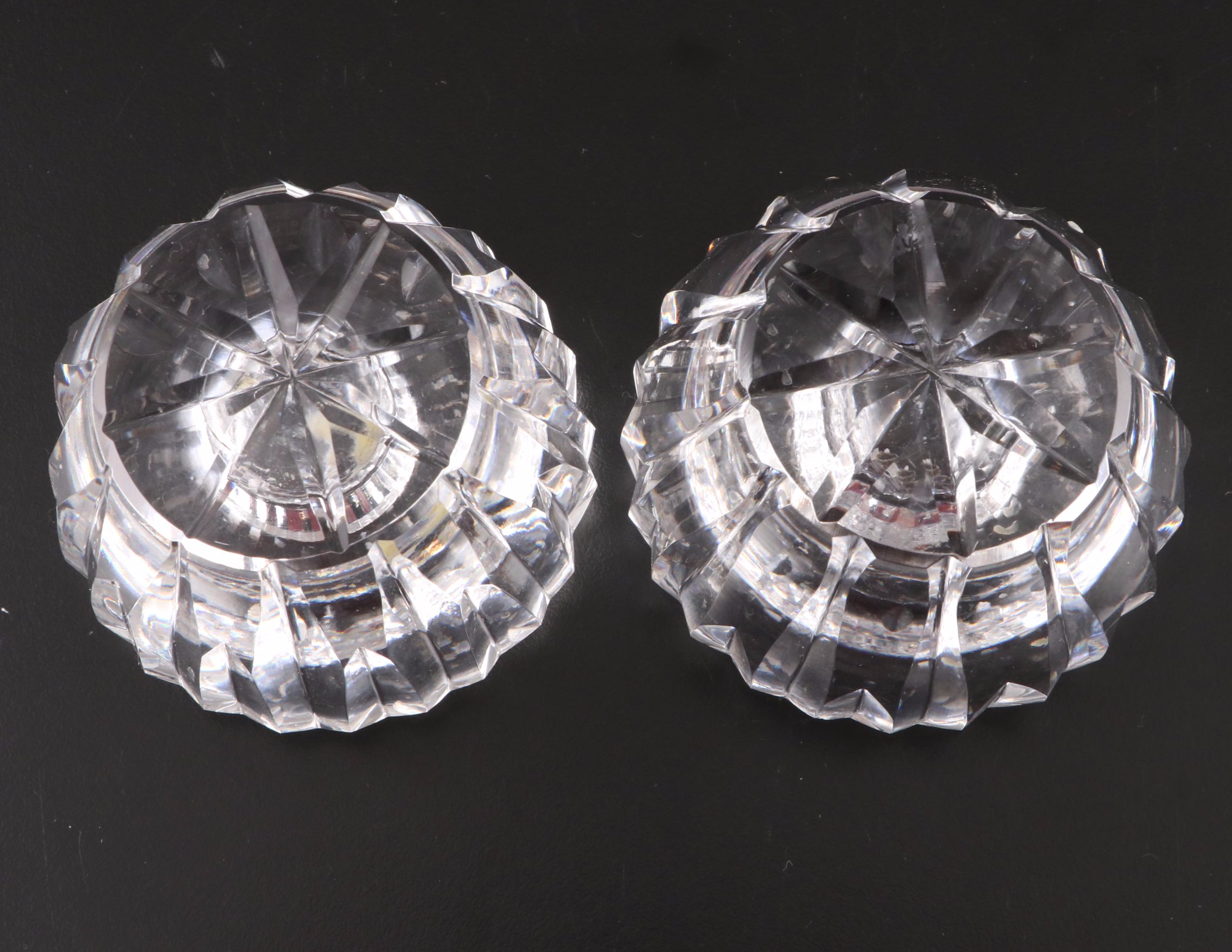 Tiffany & Co. Crystal Vase with Other Crystal Table Accessories