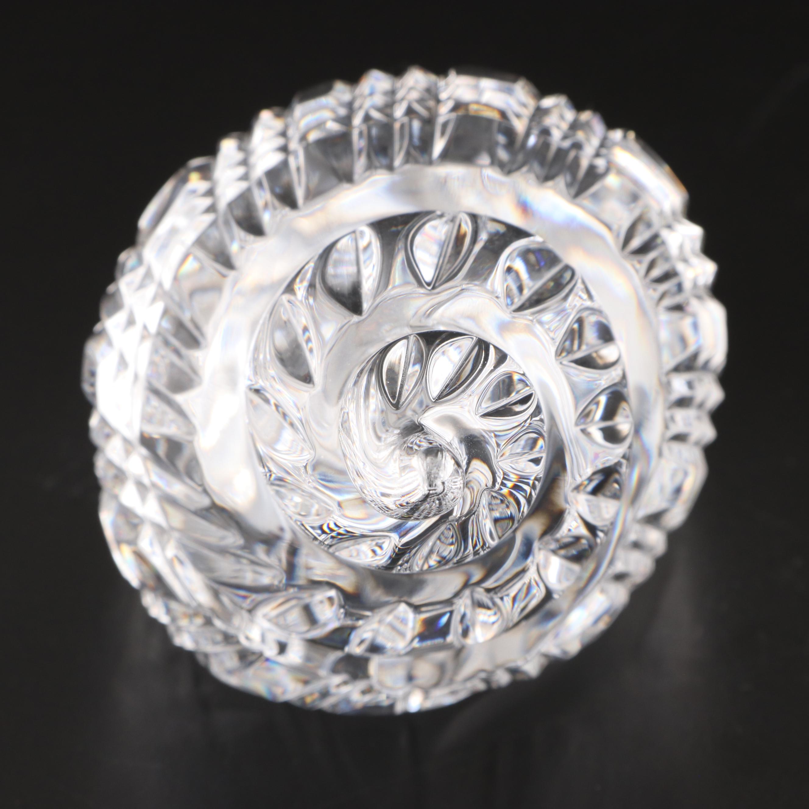 Tiffany & Co. Crystal Vase with Other Crystal Table Accessories