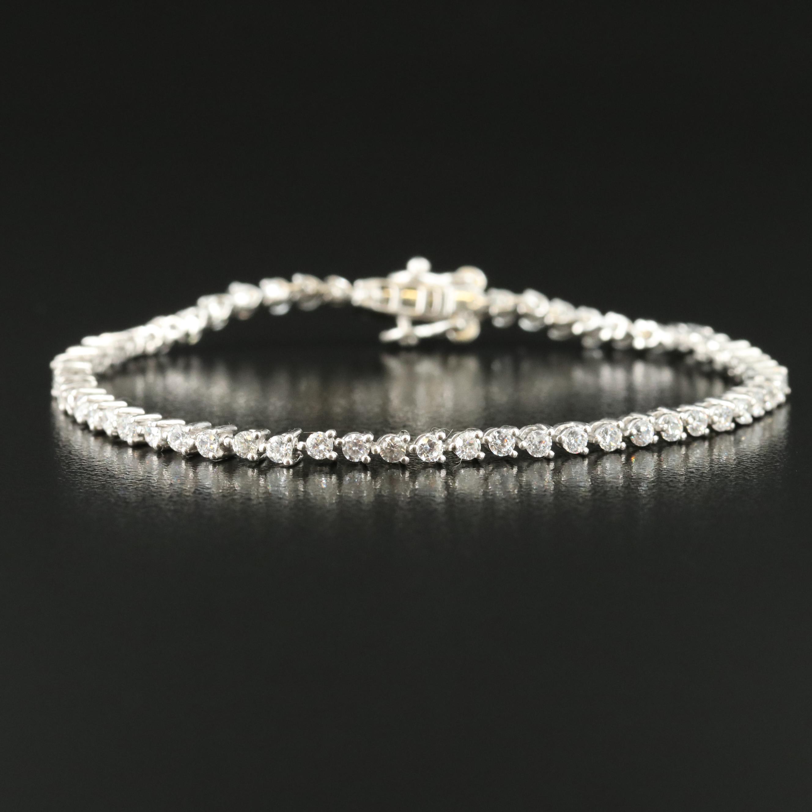 Sterling Cubic Zirconia Bracelet