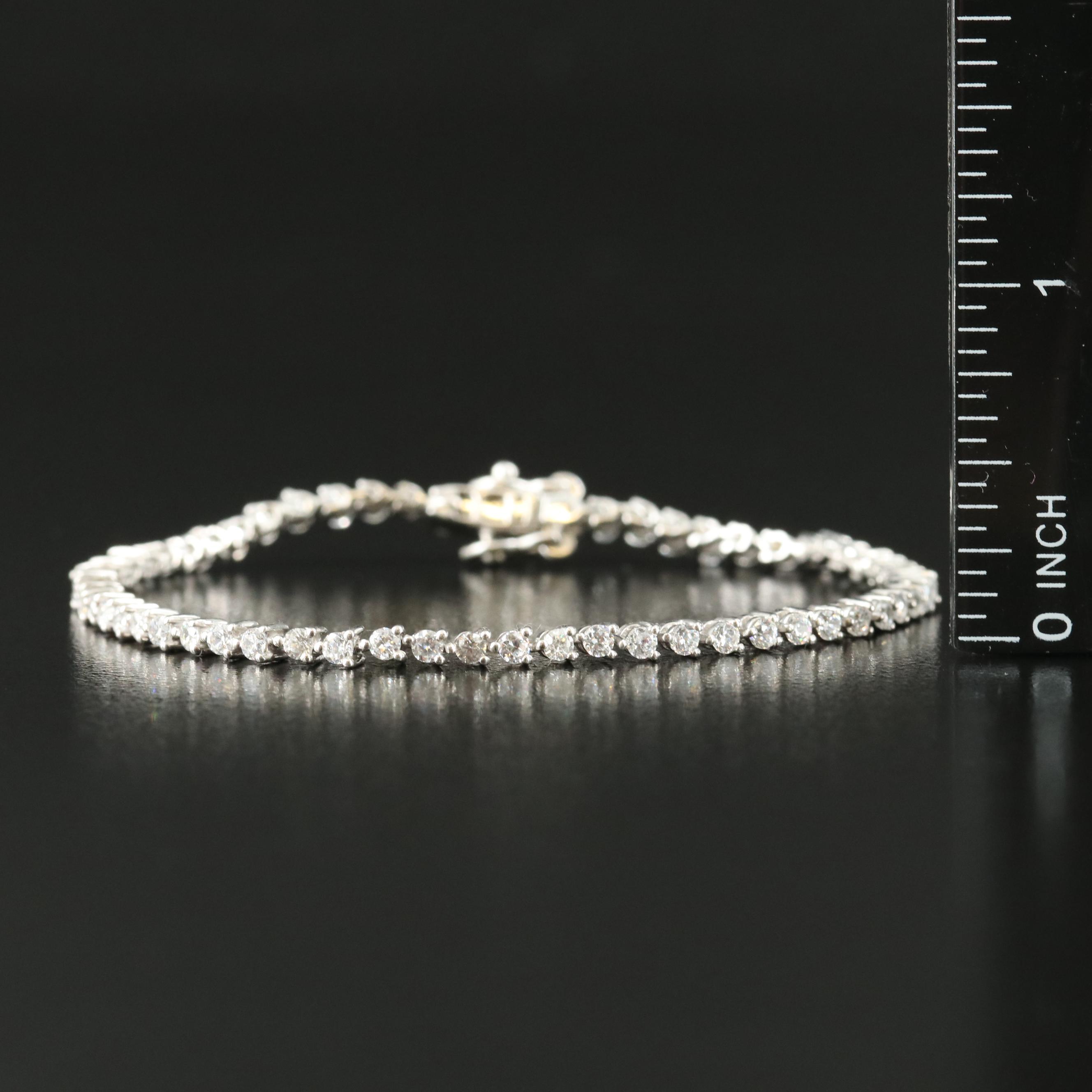Sterling Cubic Zirconia Bracelet
