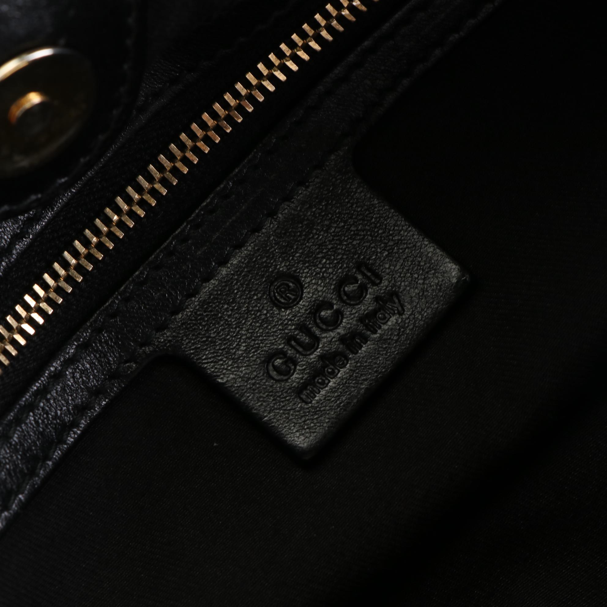 Gucci Pelham Studded Hobo Bag in GG Canvas and Leather