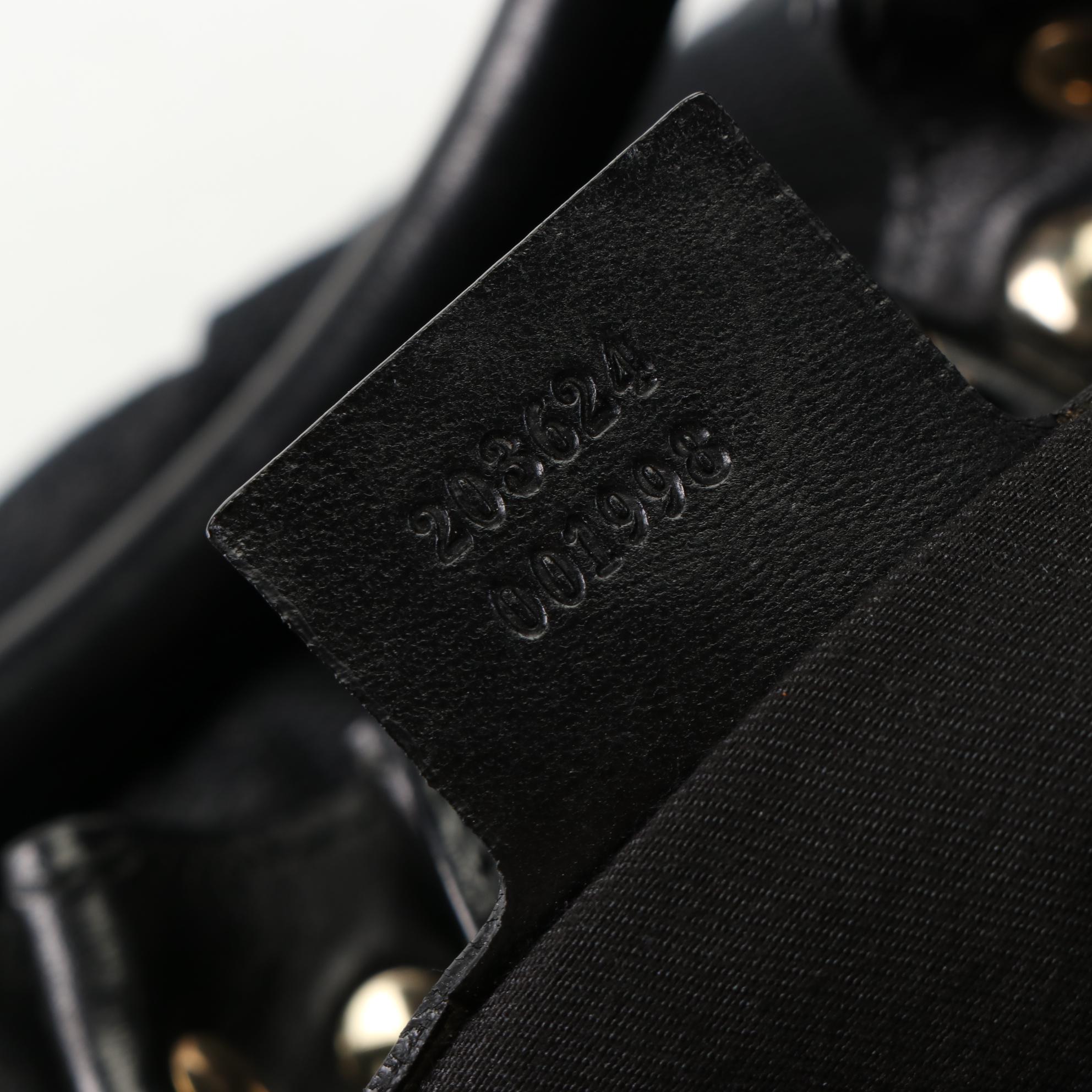 Gucci Pelham Studded Hobo Bag in GG Canvas and Leather