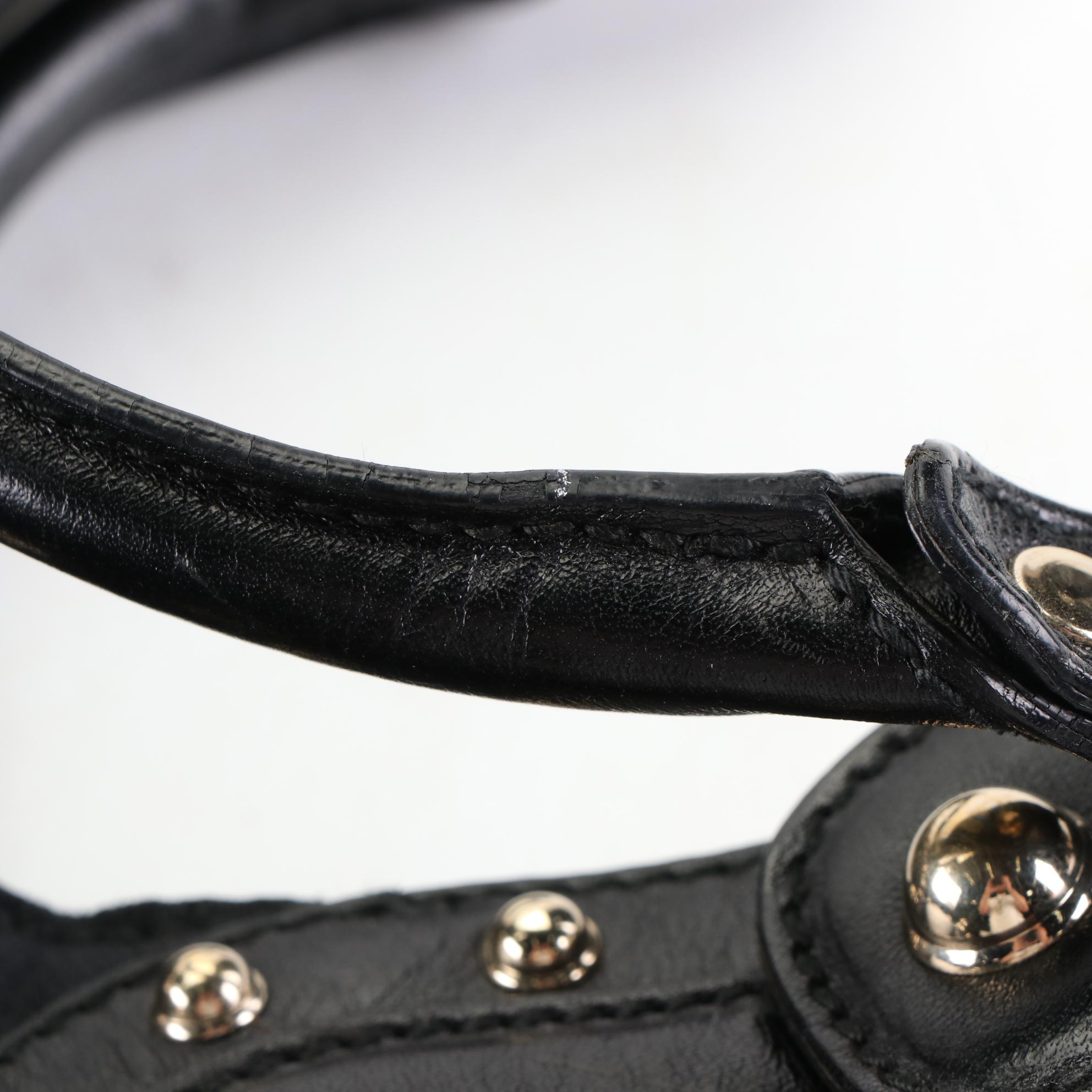 Gucci Pelham Studded Hobo Bag in GG Canvas and Leather