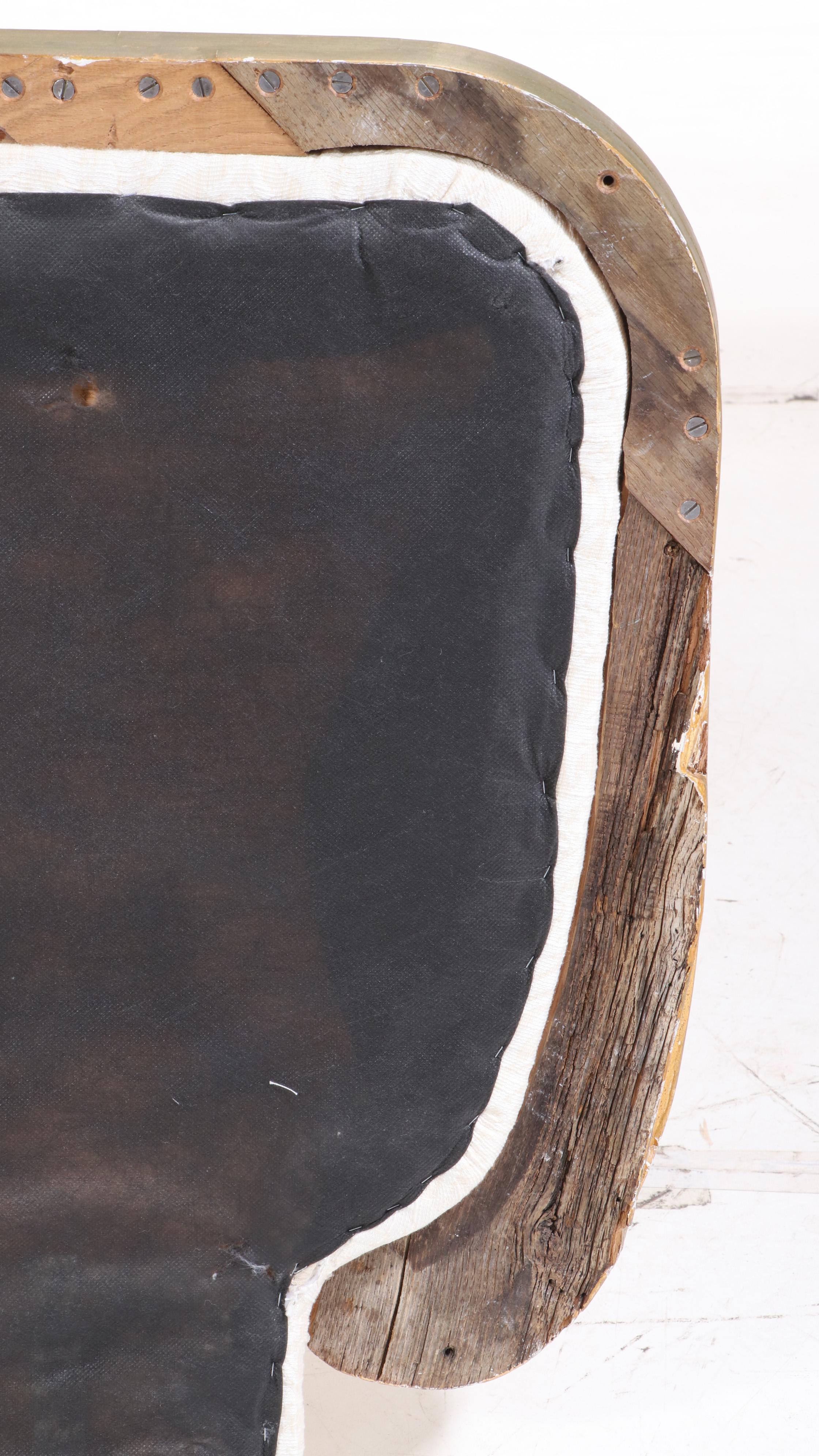 Copenhagen House Gilt Wood Framed Upholstered King Size Headboard